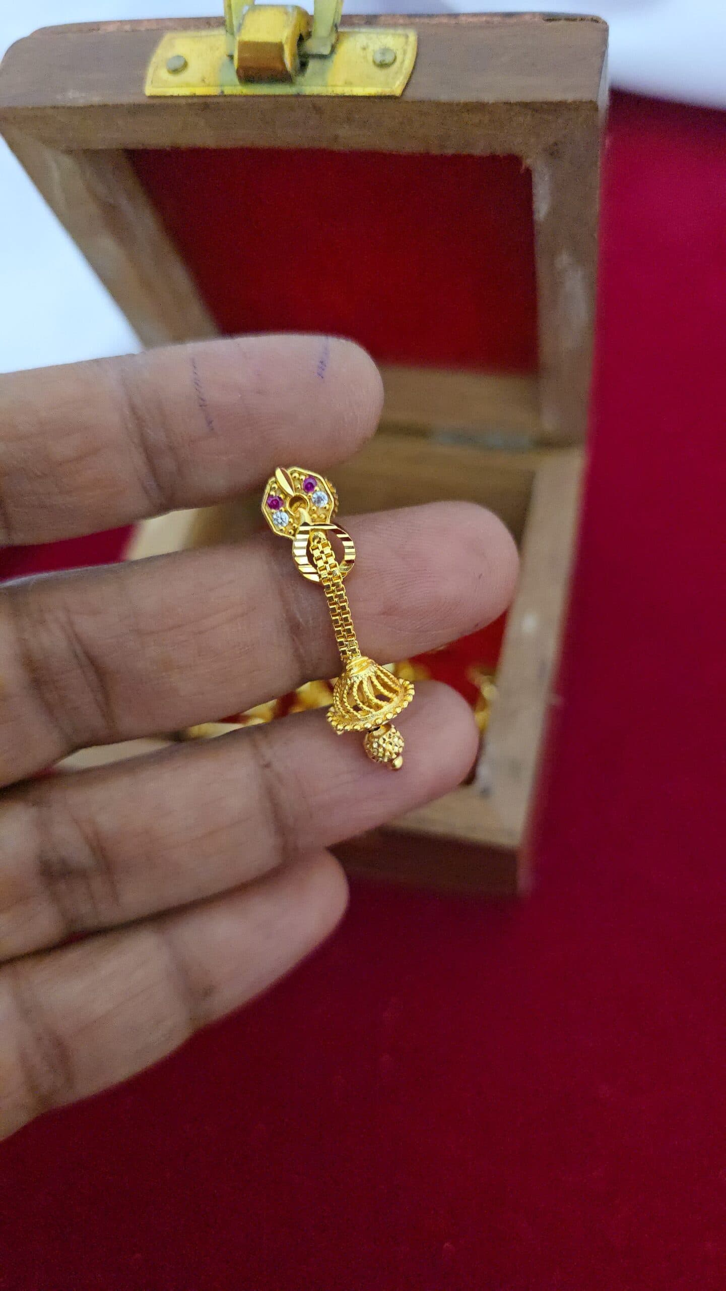 Premium foaming AD stone chain drops earing