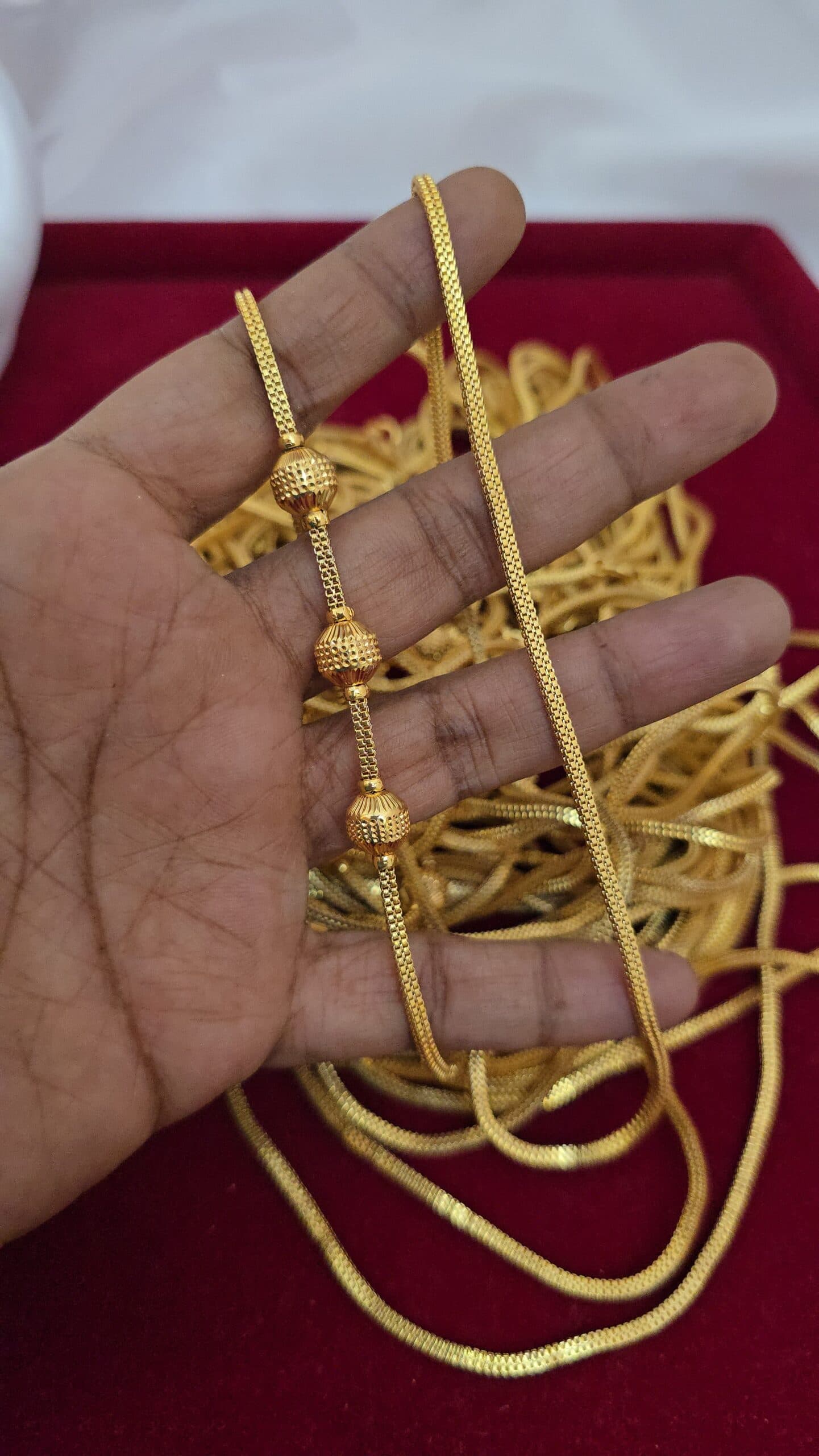 Premium foaming 3ball mugappu chain