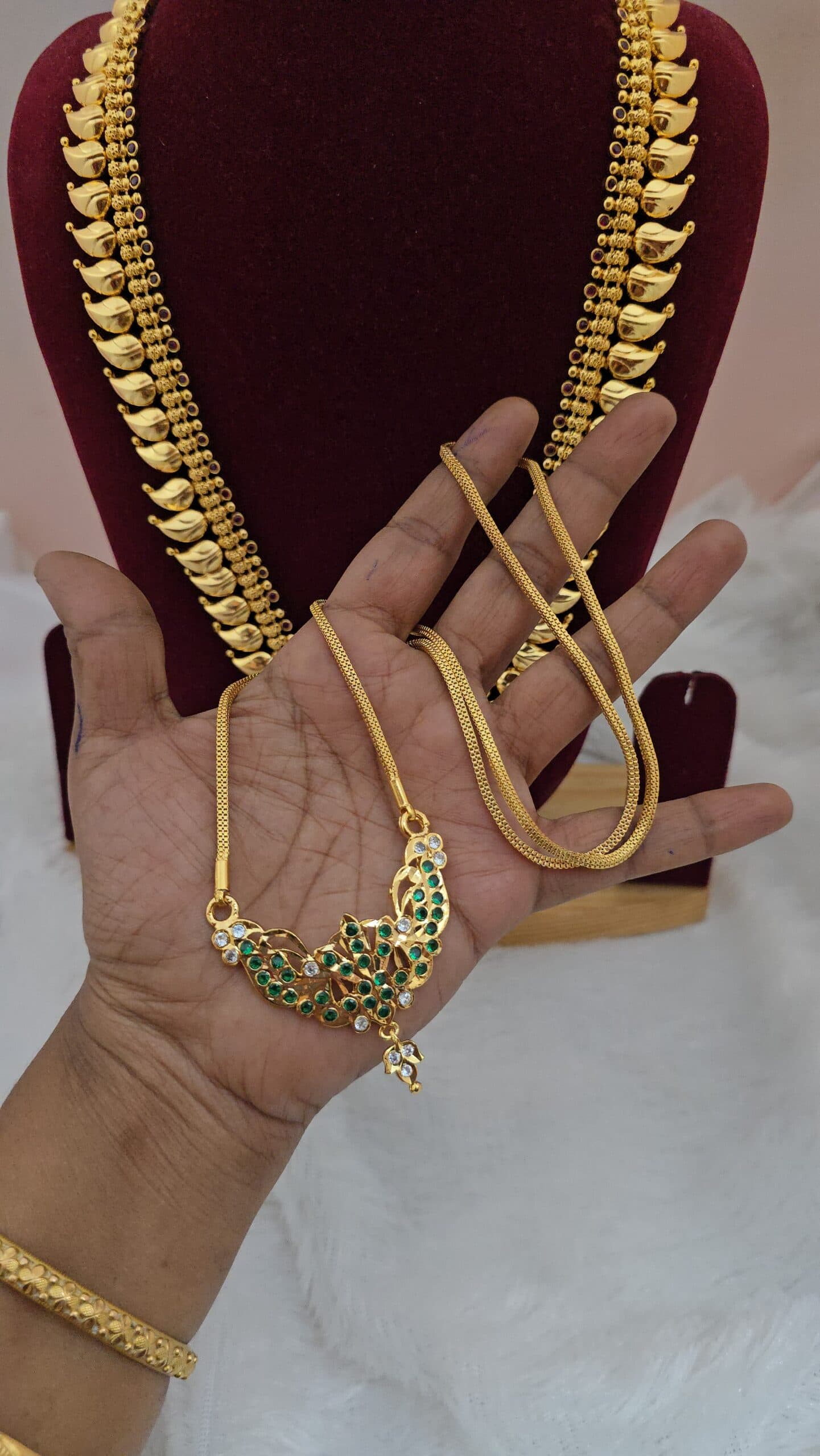 Premium impon ad stone 28inch dollar chain