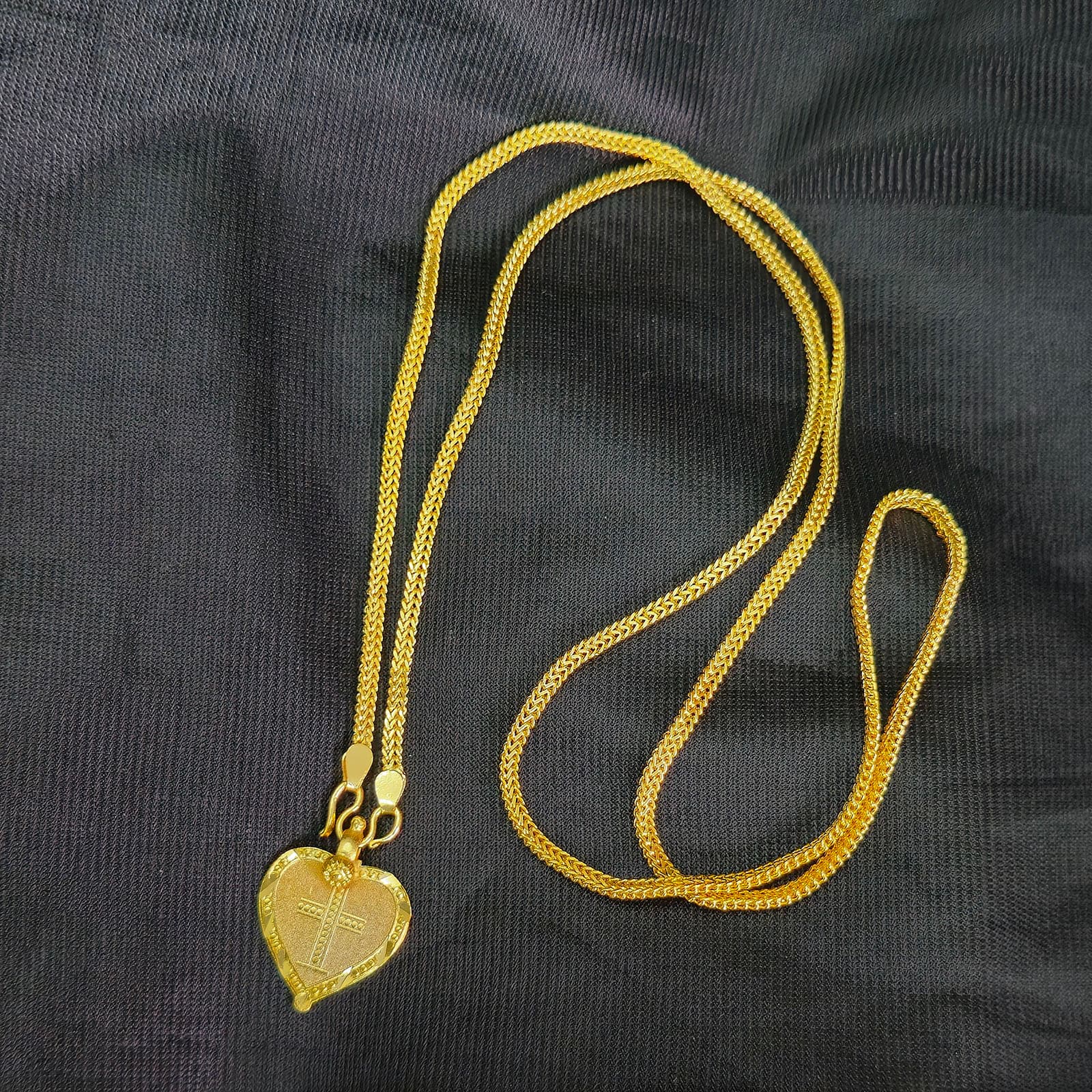 Micro cross Dollar Chain 32 inches