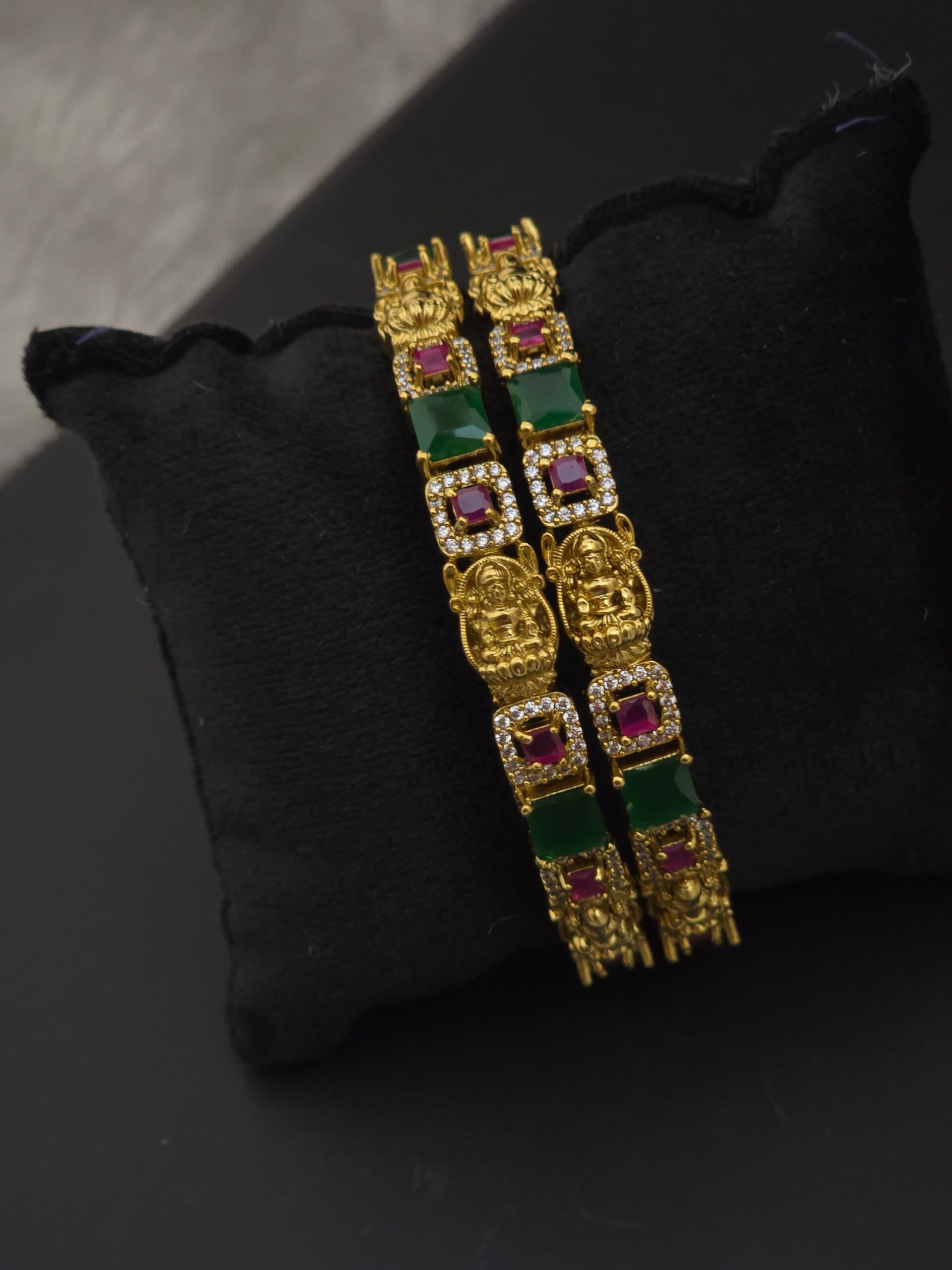 Premium MAT antique finish lakshmi bangle