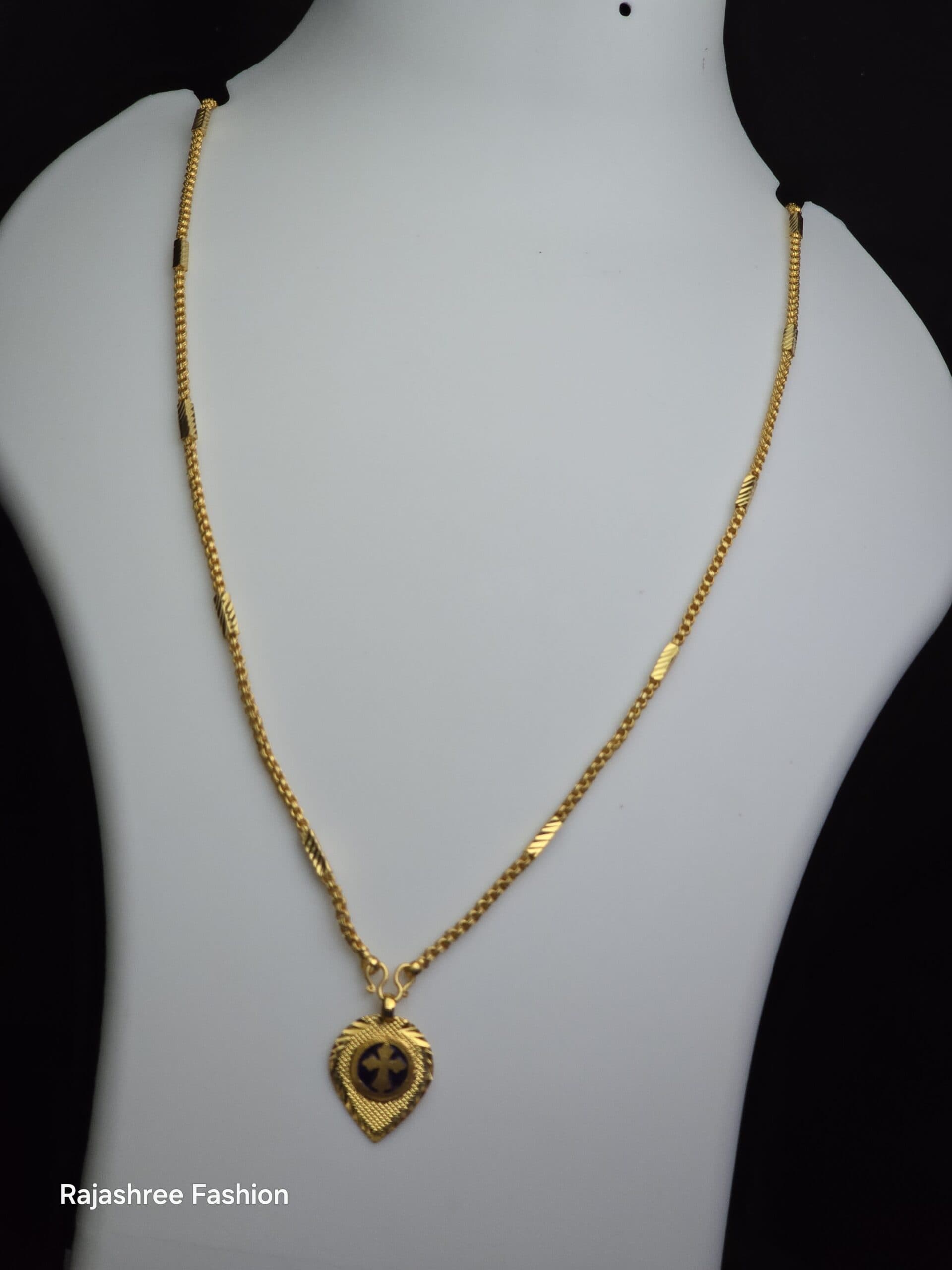 Foaming 32 inches cross enamel dollar chain