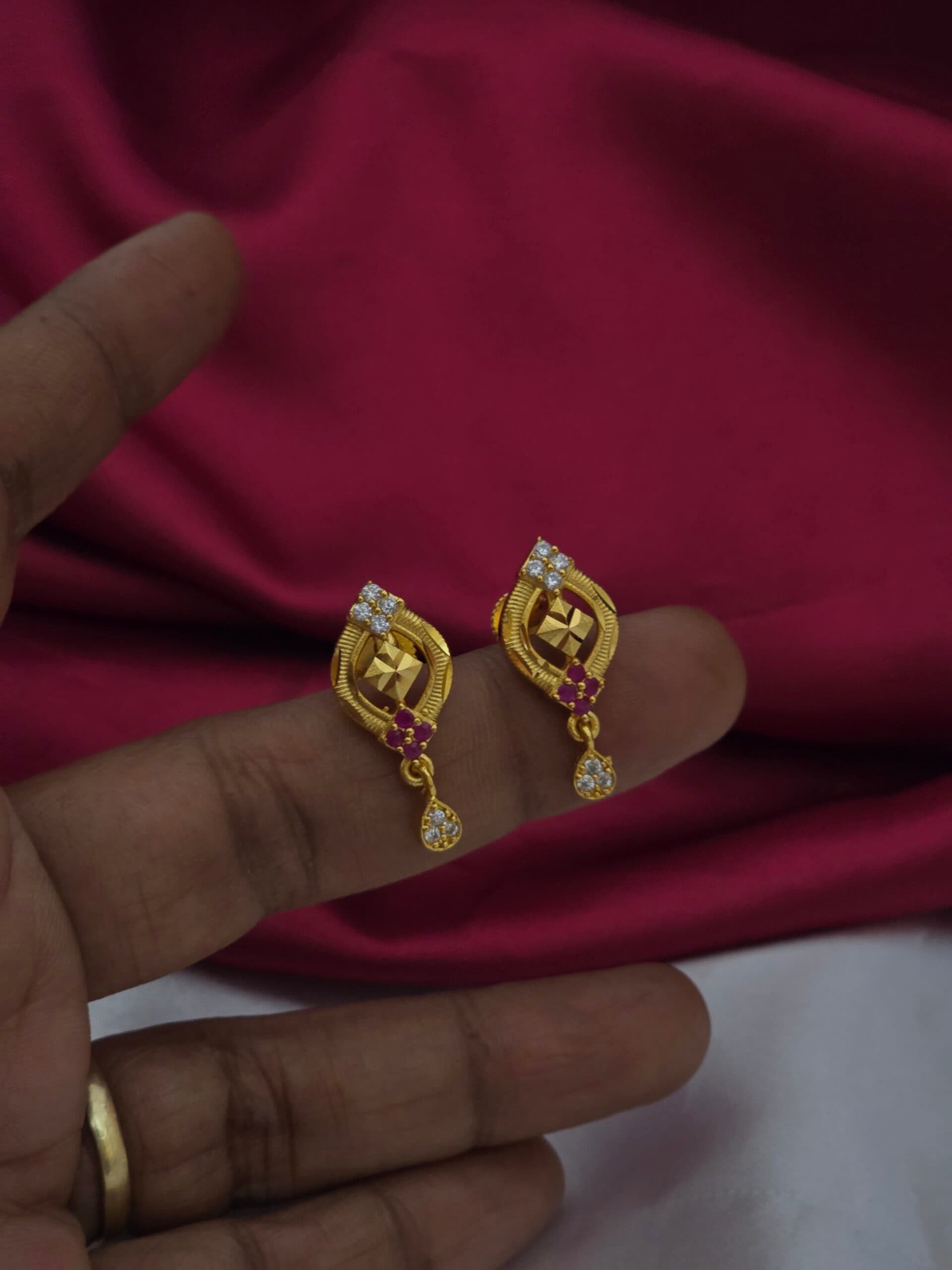 Premium foaming ad stone drops earing