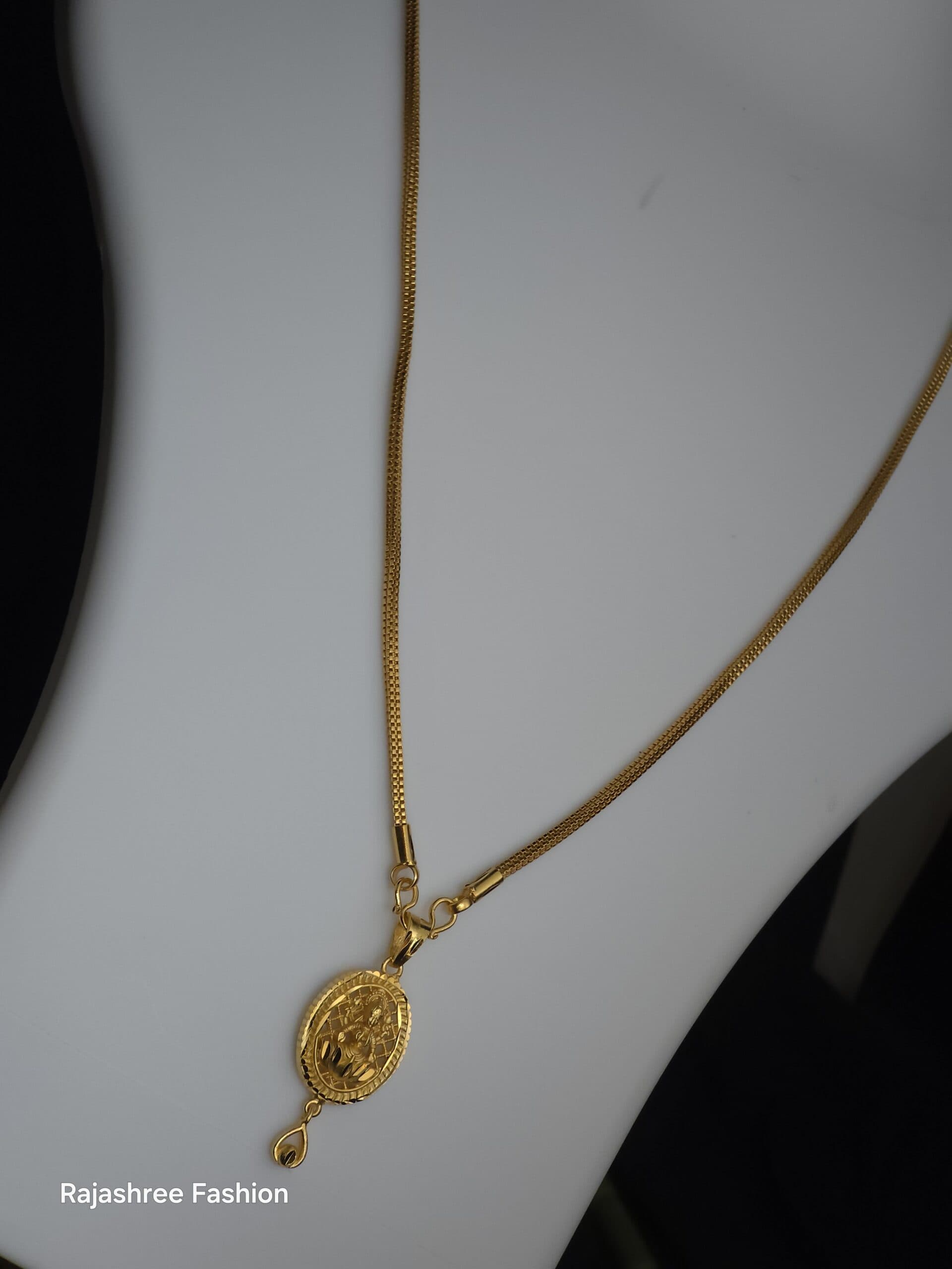 Lakshmi dollar chain 28 inches with square chain