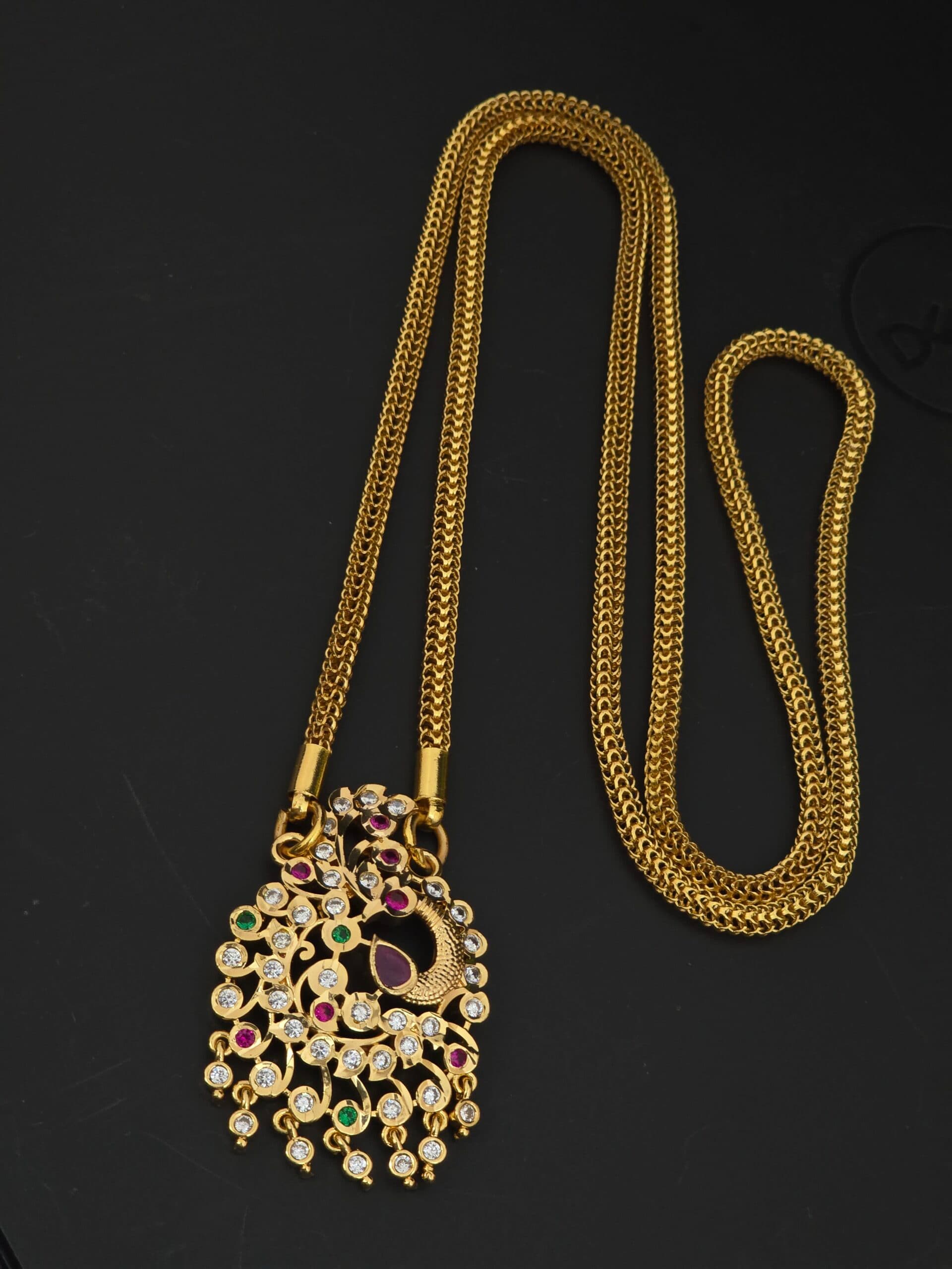 Premium impon 30inch peacock dollar chain