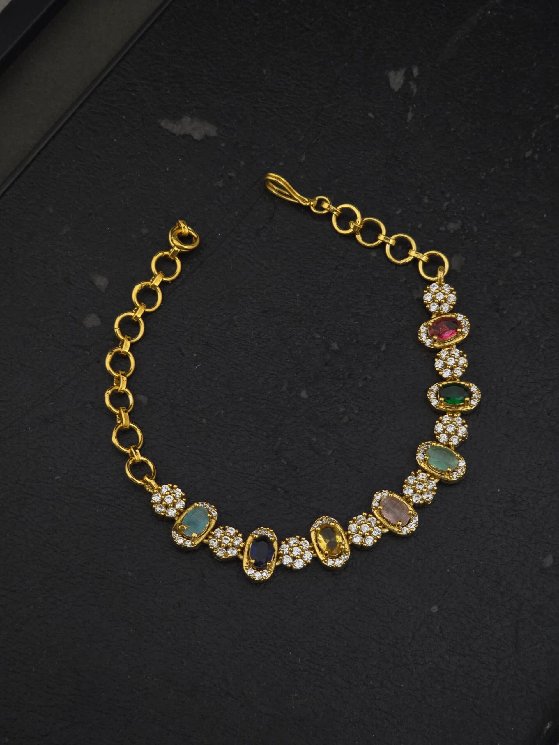 Premium foaming ad stone navarthana bracelet