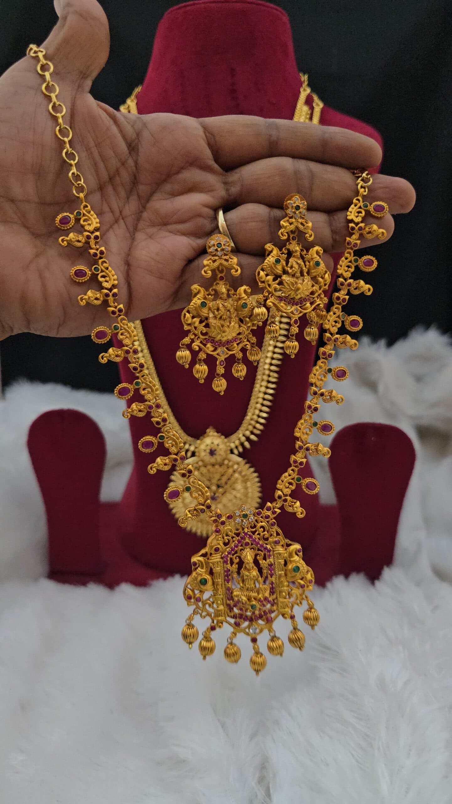 Premium matt one day offer lakshmi necklace