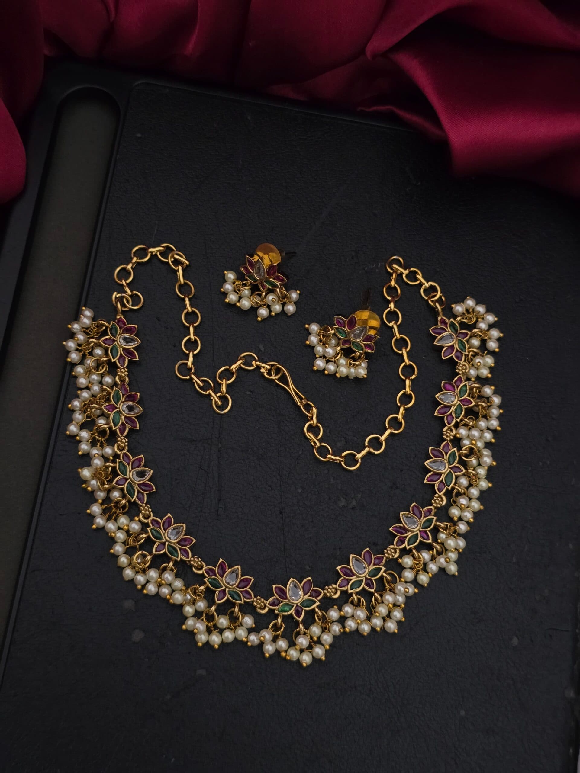 Premium Quality matt kuttabusal with earings