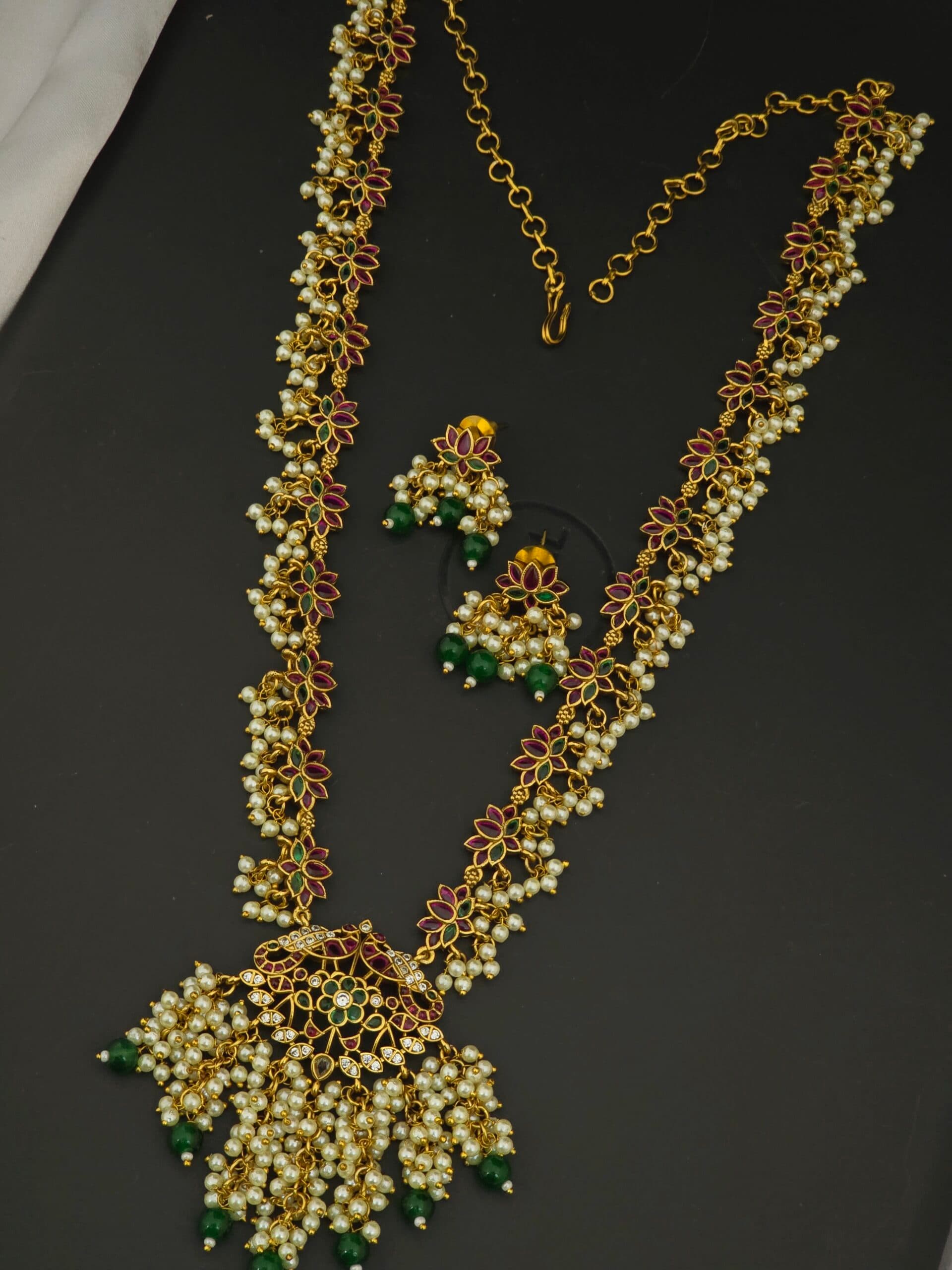 Premium matt kuttabusalu haram with earings