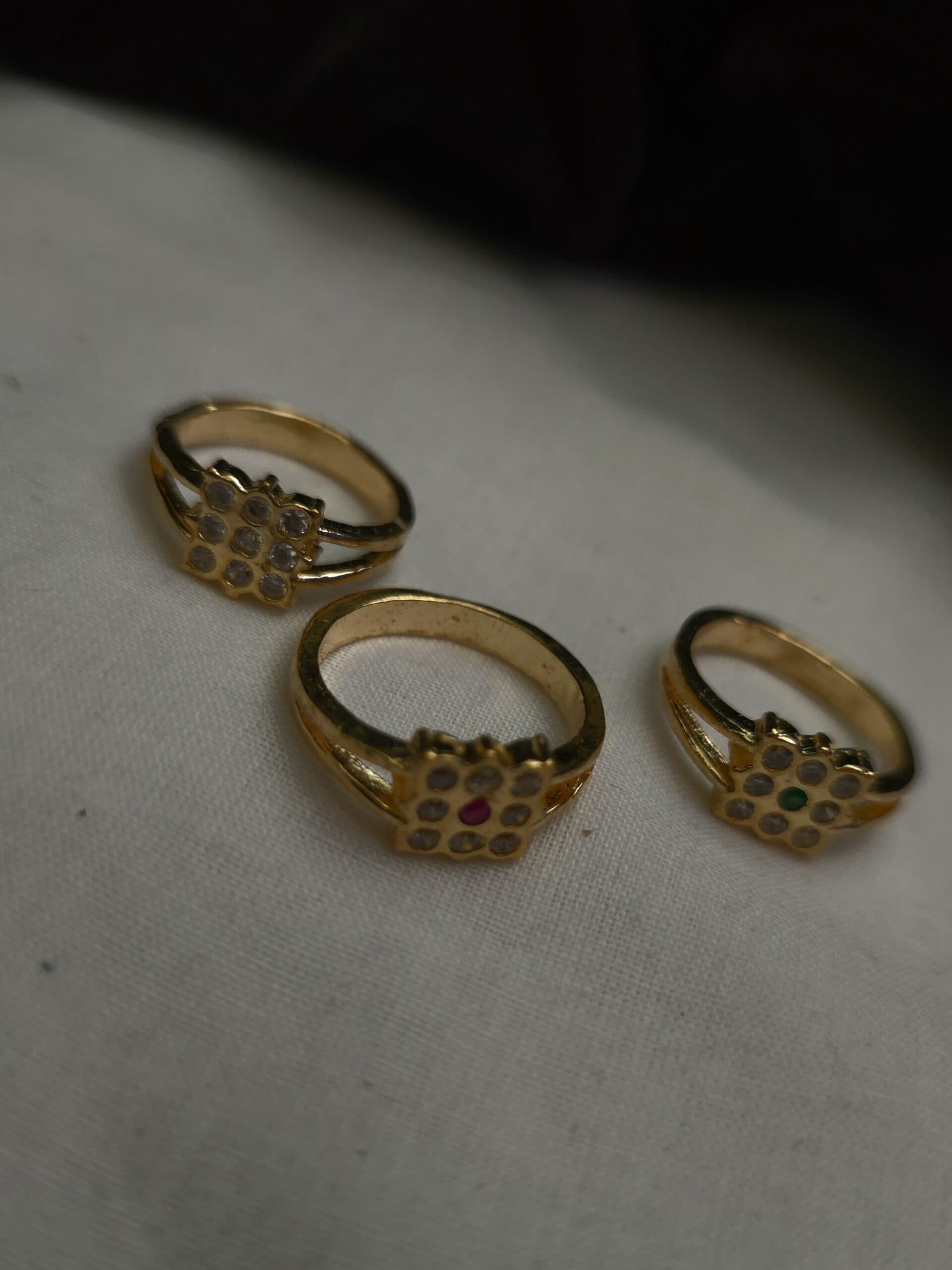 Impon ring with stone