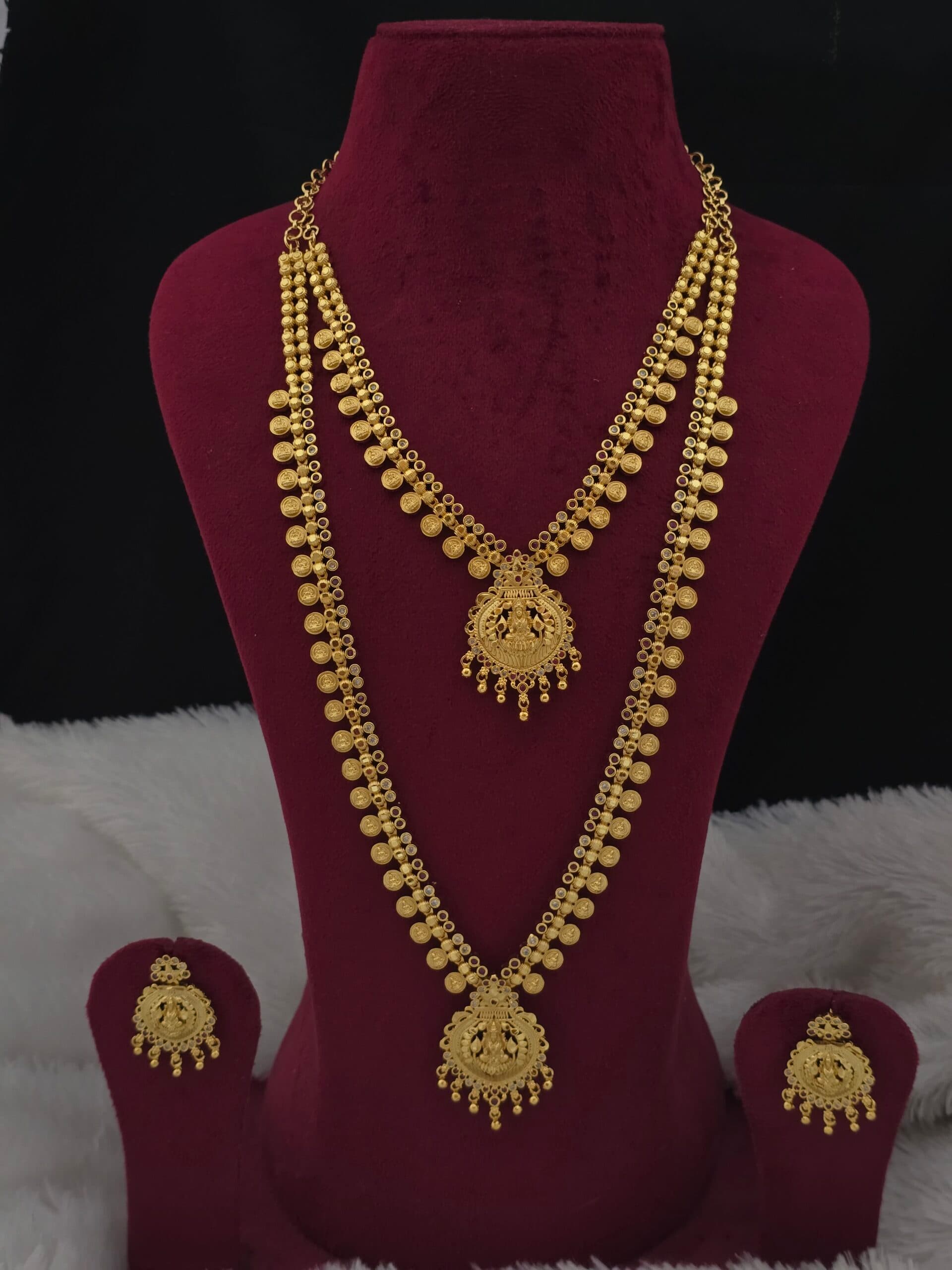 Premium foaming ad stone lakshmi combo with earings