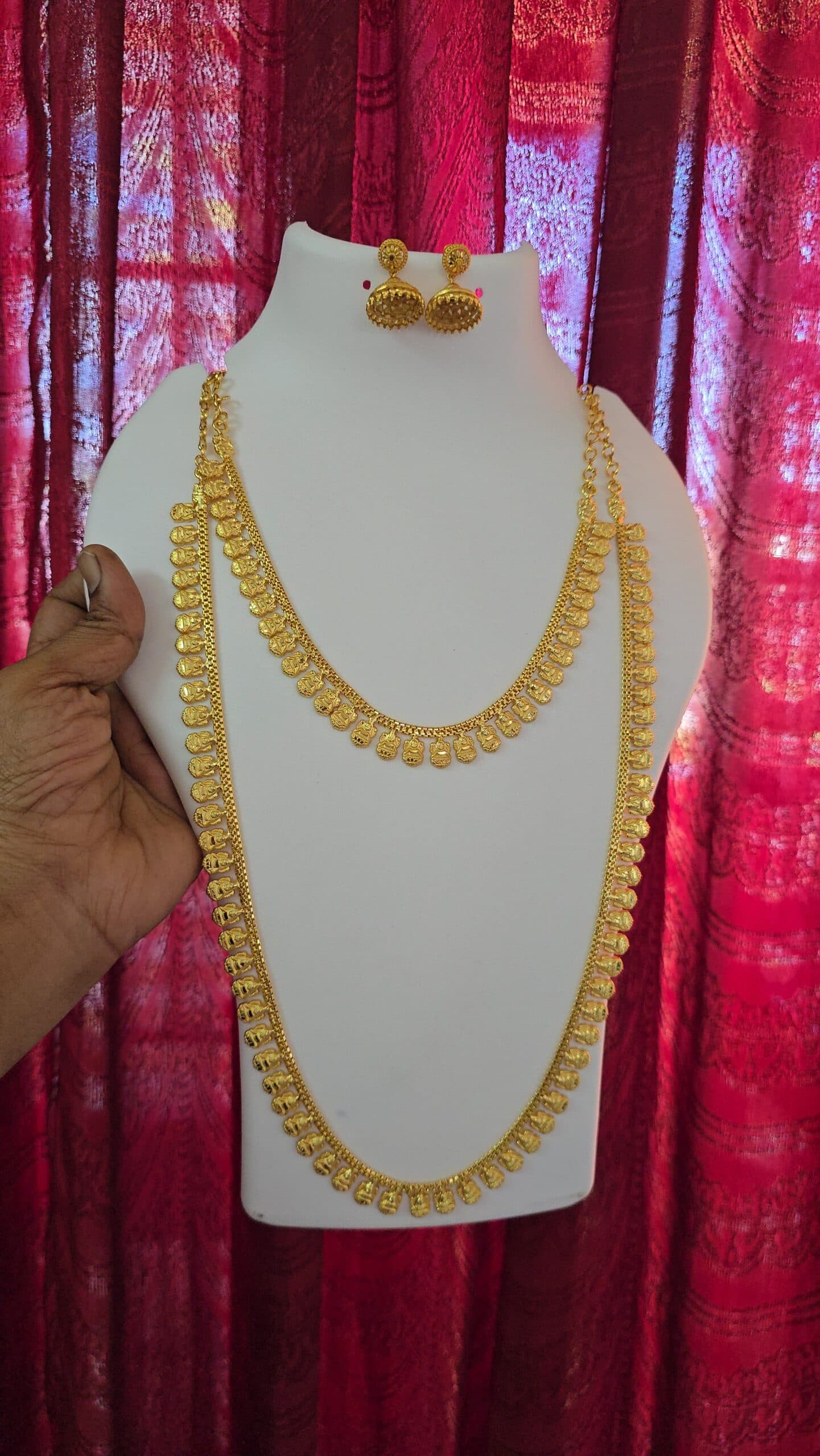 Premium foaming lakshmi combo with earings