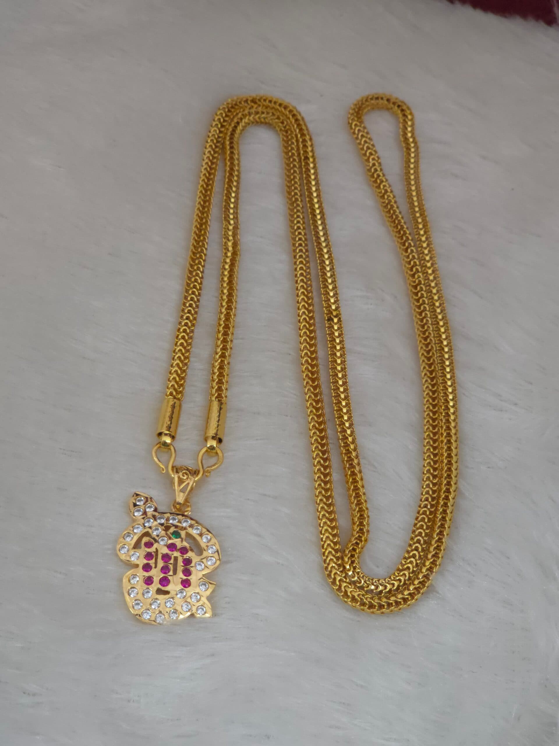 Premium impon 32 inch om dollar chain