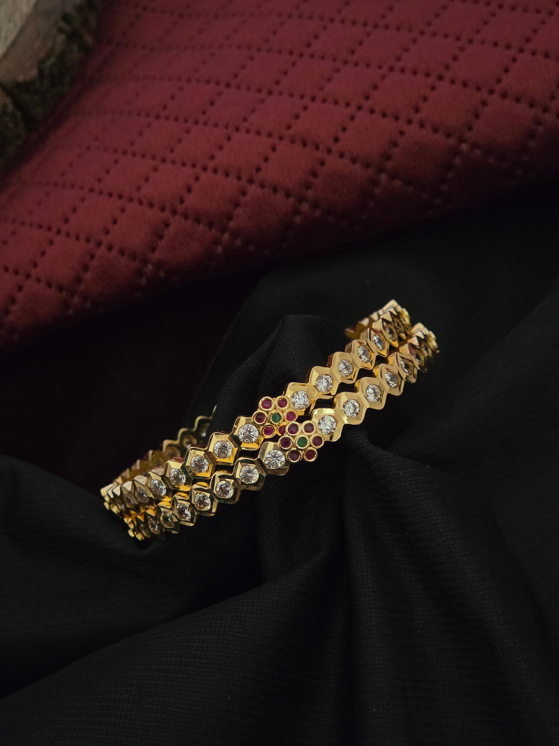  Premium  impon AD stone  bangle