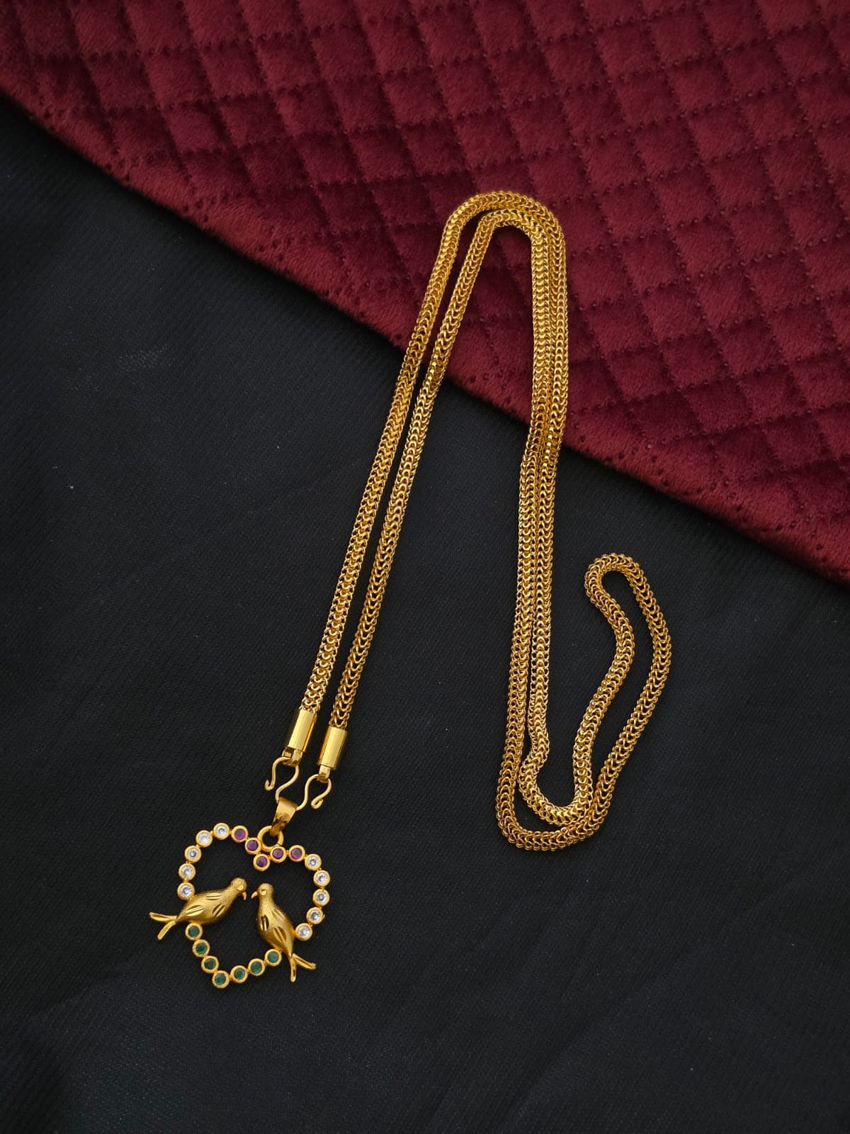 Premium foaming 32 inch heart kurivi dollar chain