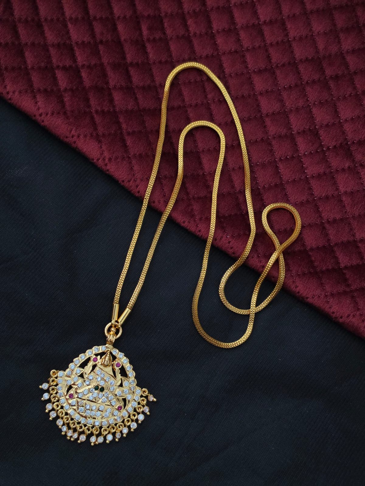 Premium  impon 32 inch  lakshmi dollar chain