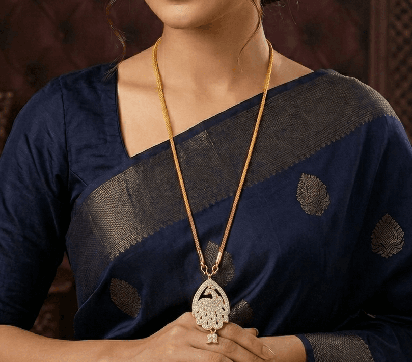Premium impon 32  inch peacock dollar chain