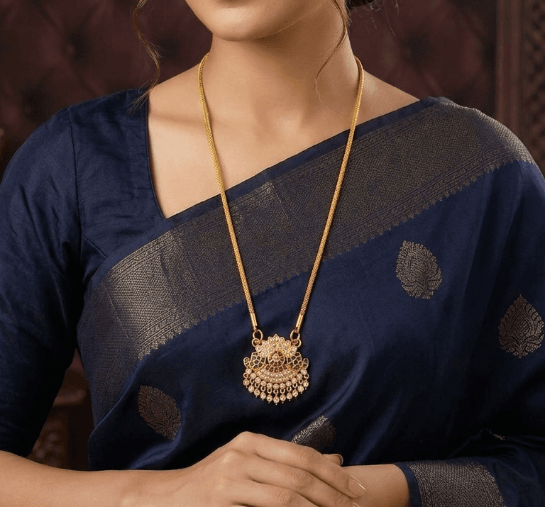 Premium impon polished 24 inch lotus dollar chain