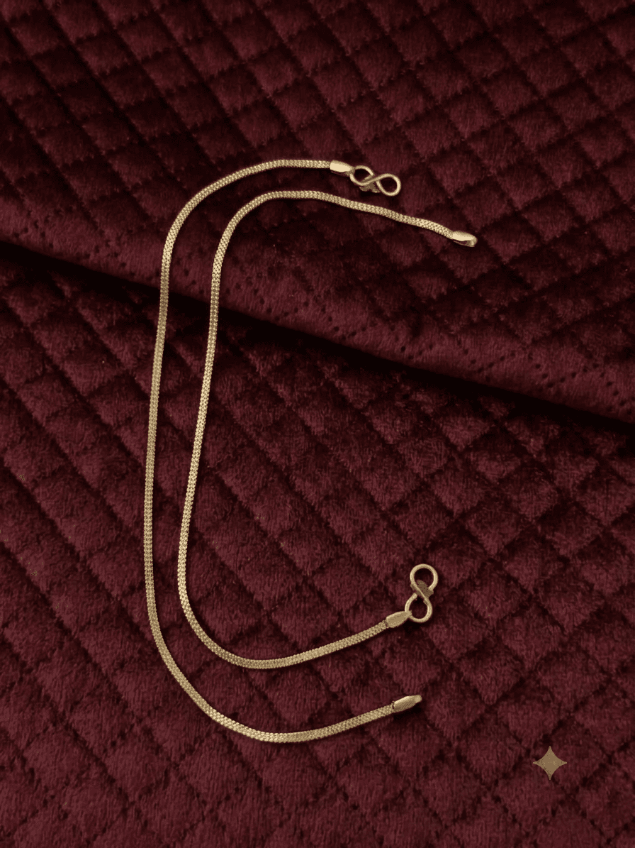 Premium impon 2 line anklet