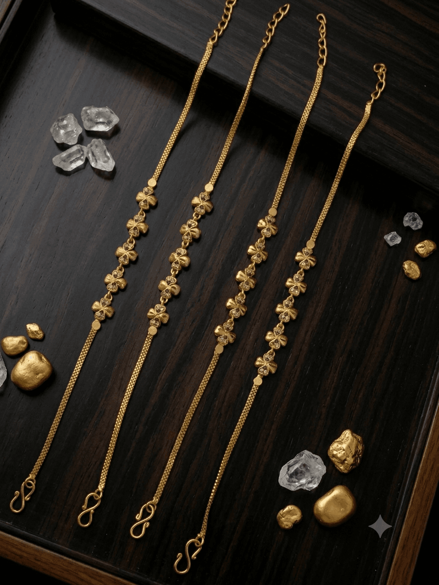 Premium foaming ad stone flower bracelet