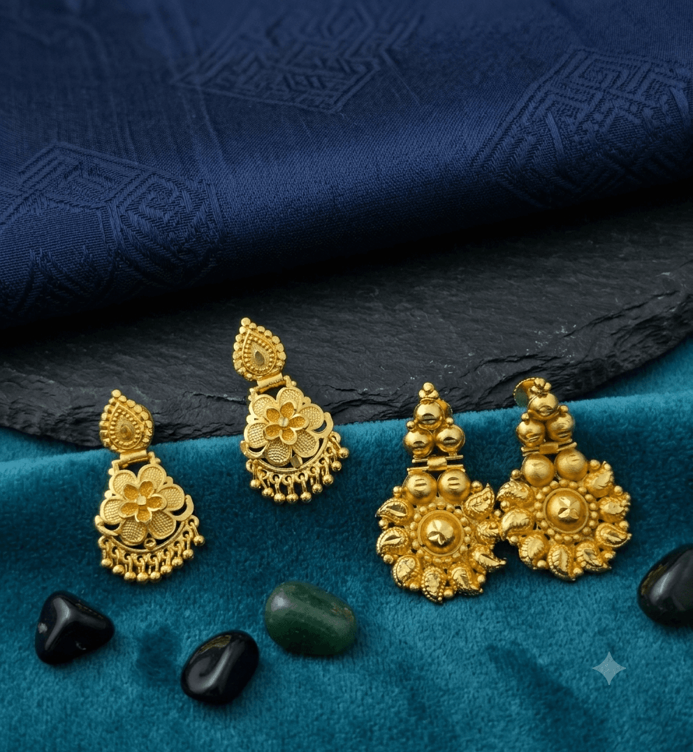 Premium foaming leaf earing combo 