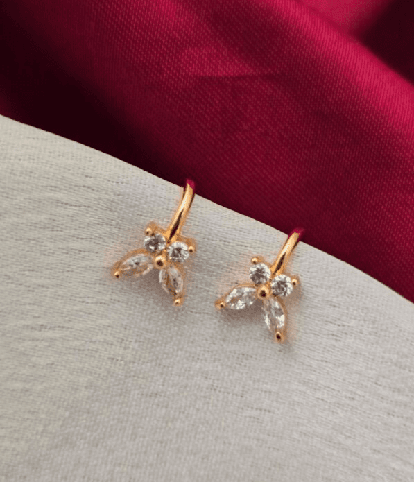Premium rose gold no peircing baby stud
