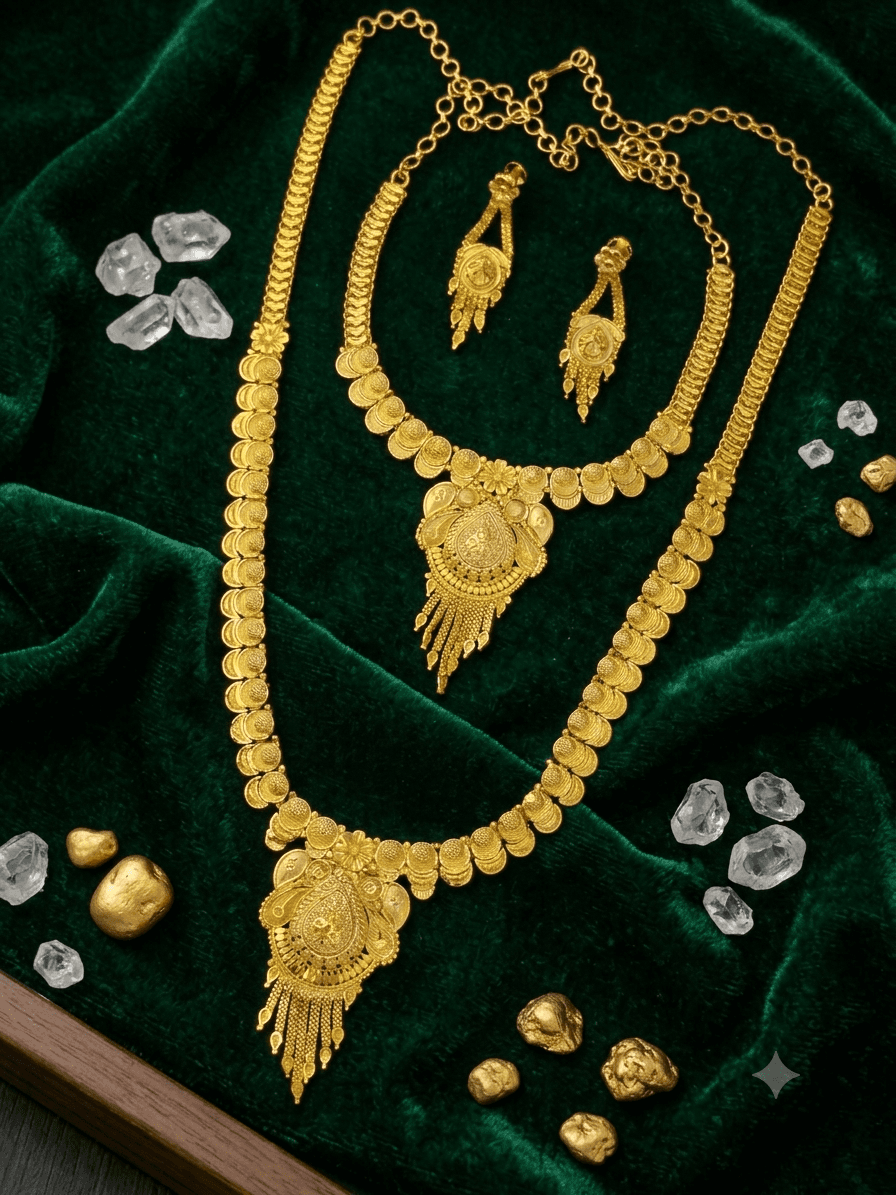 Premium foaming wedding combo set with earings