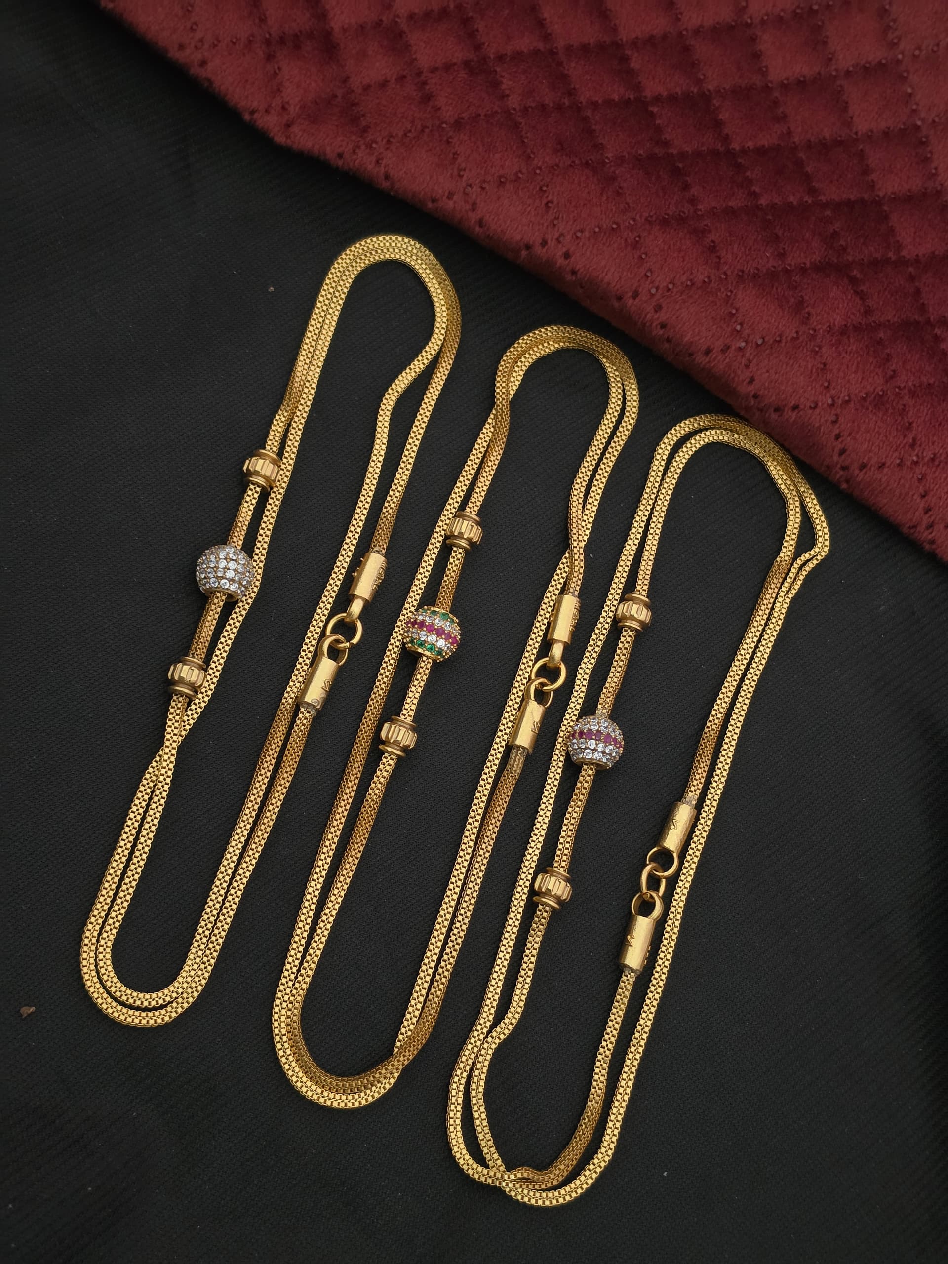 Premium Impon Ball Muggappu Chain