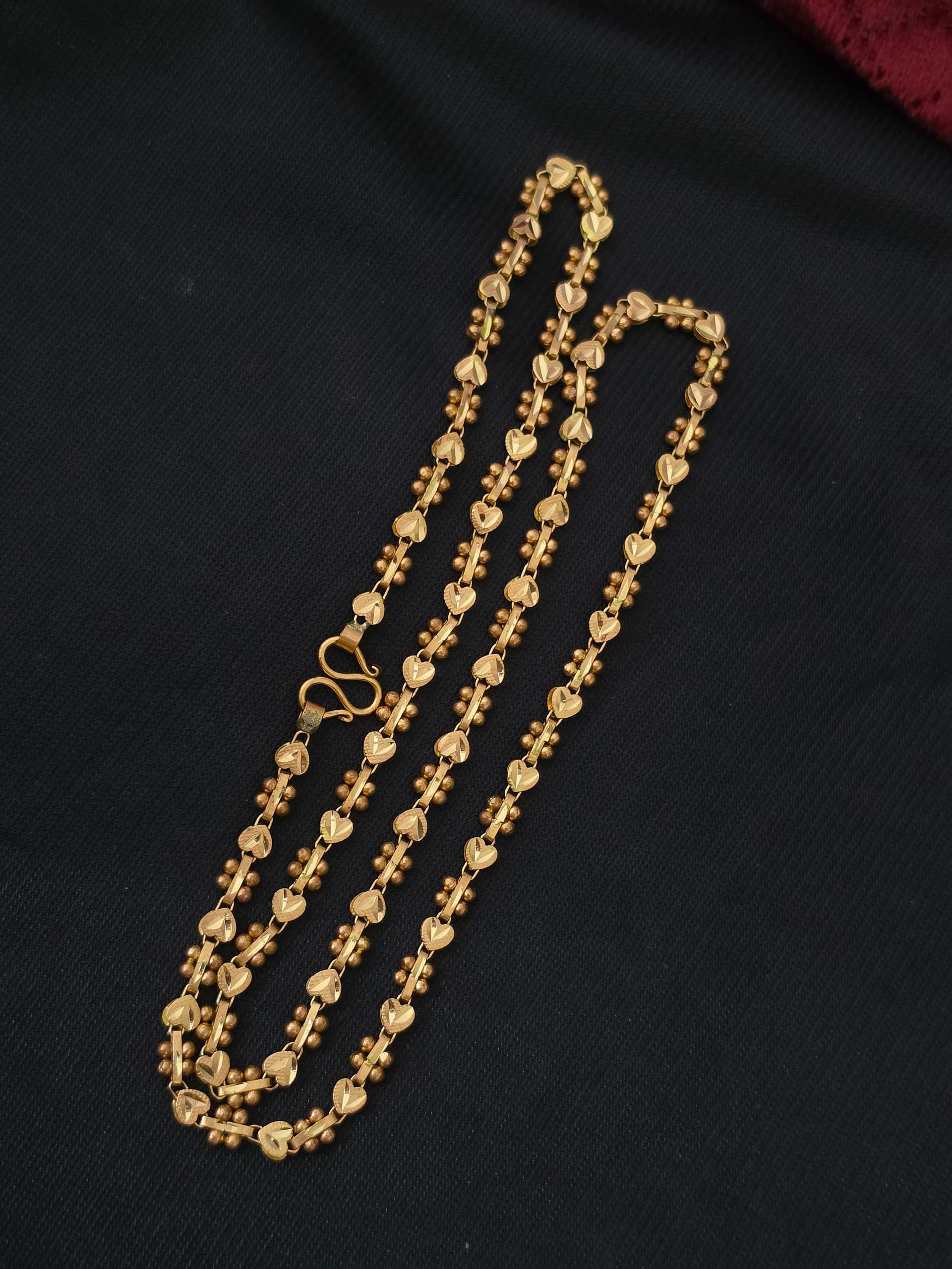 Premium impon 24 inch  heart chain  