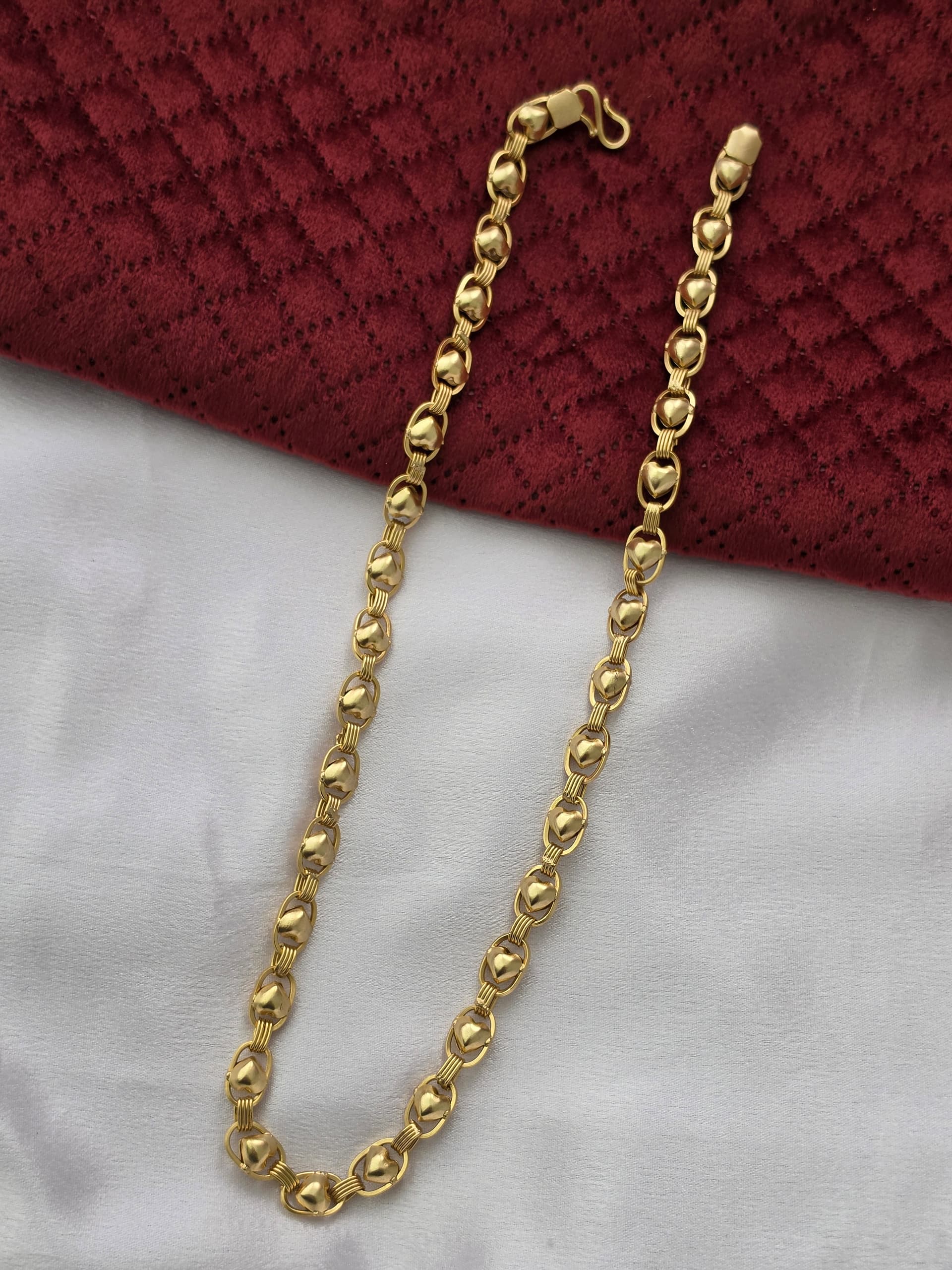 premium impon men heart ball chain 20 inch 