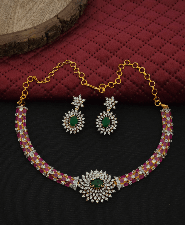  Premium matt ad stone american style necklace