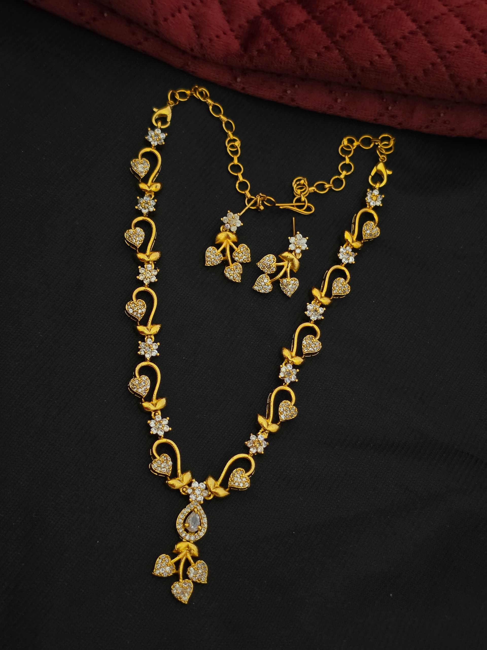 Premium Matt Ad Stone Necklace,
