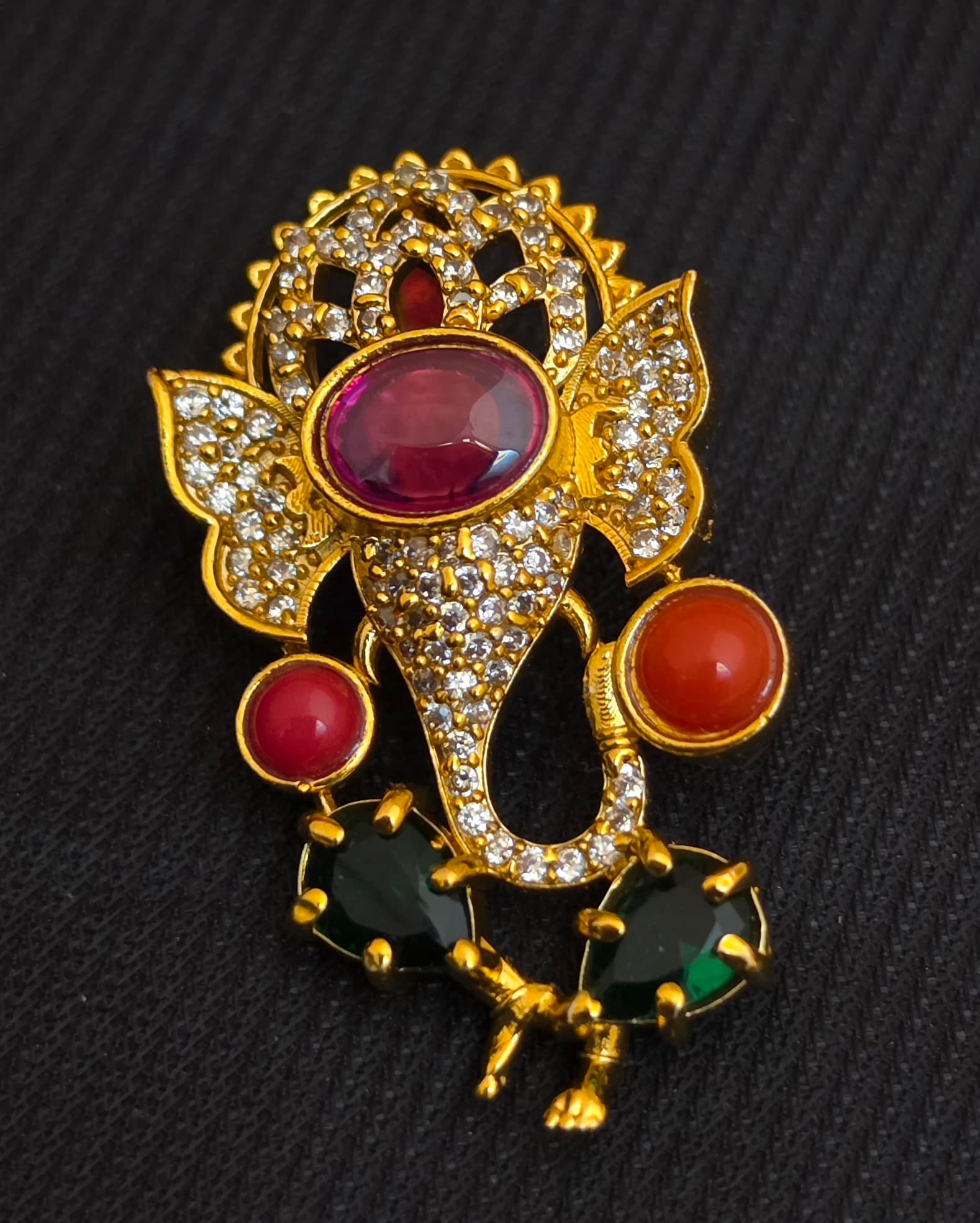 Premium matt navaratna vinayagar locket