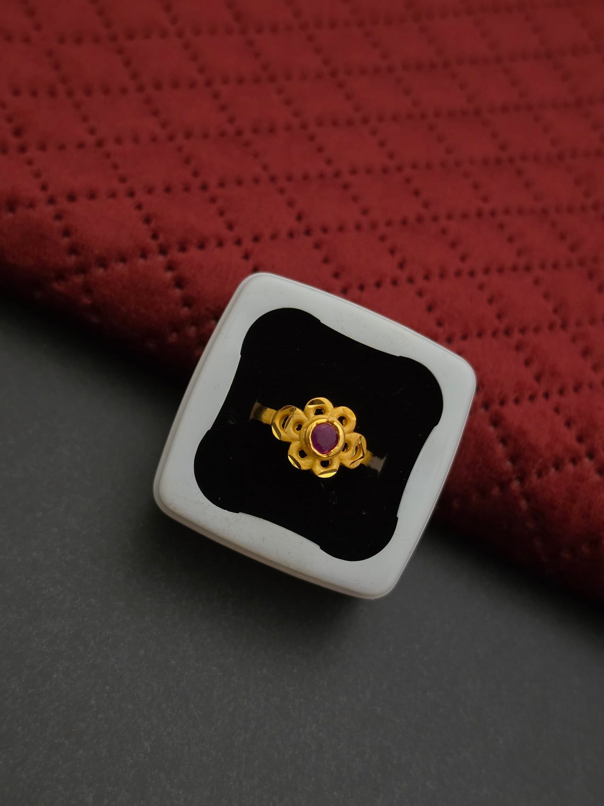 Premium Foaming Ruby Stone Womens Ring