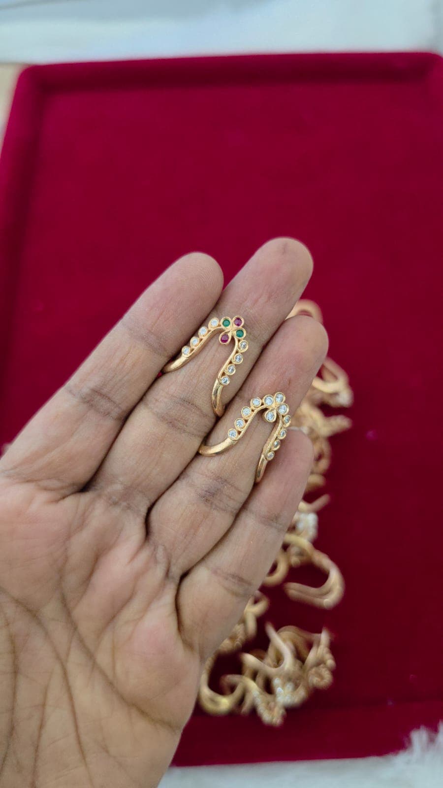 Premium  impon ad stone vangi ring