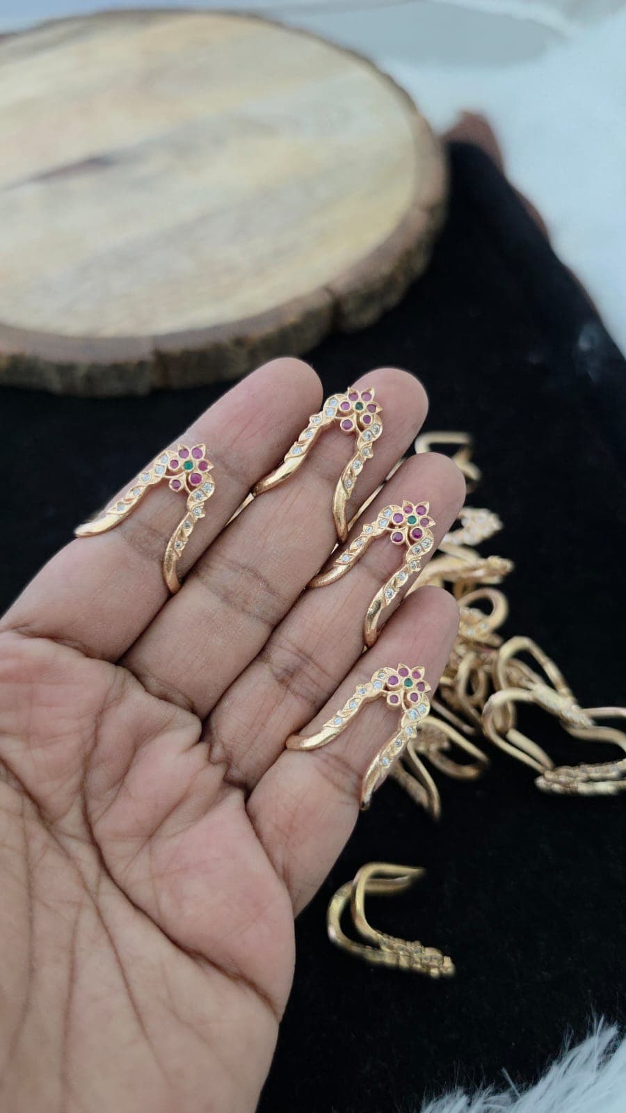 Premium impon vangi stone ring