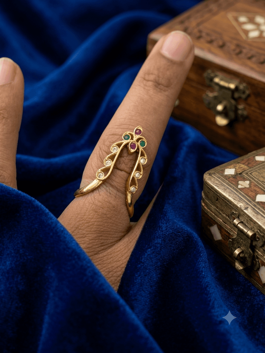 Premium  impon ad stone  vangi ring