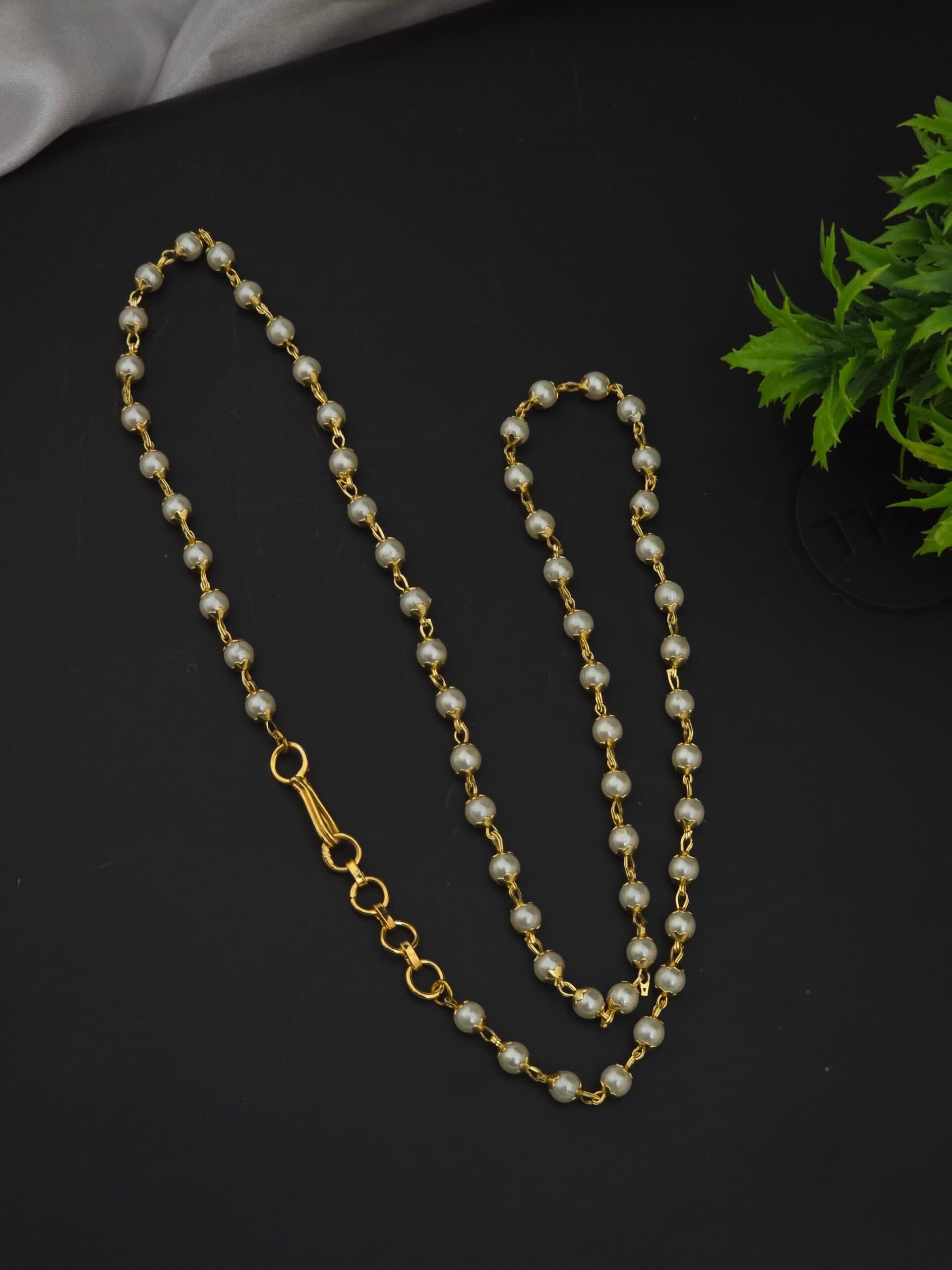 Premium foaming 24 inch pearl chain