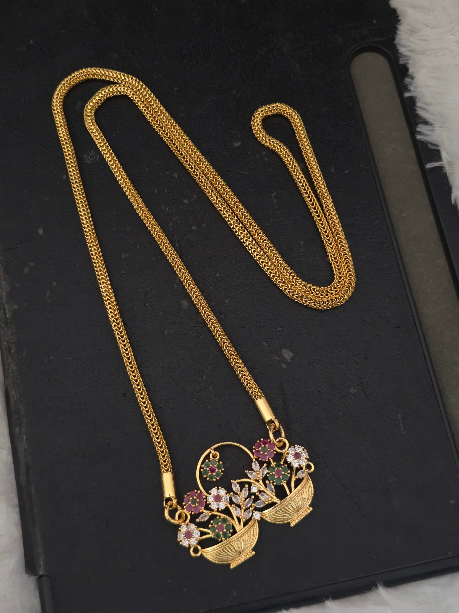 Premium foaming 32 inch ad stone flower dollar chain