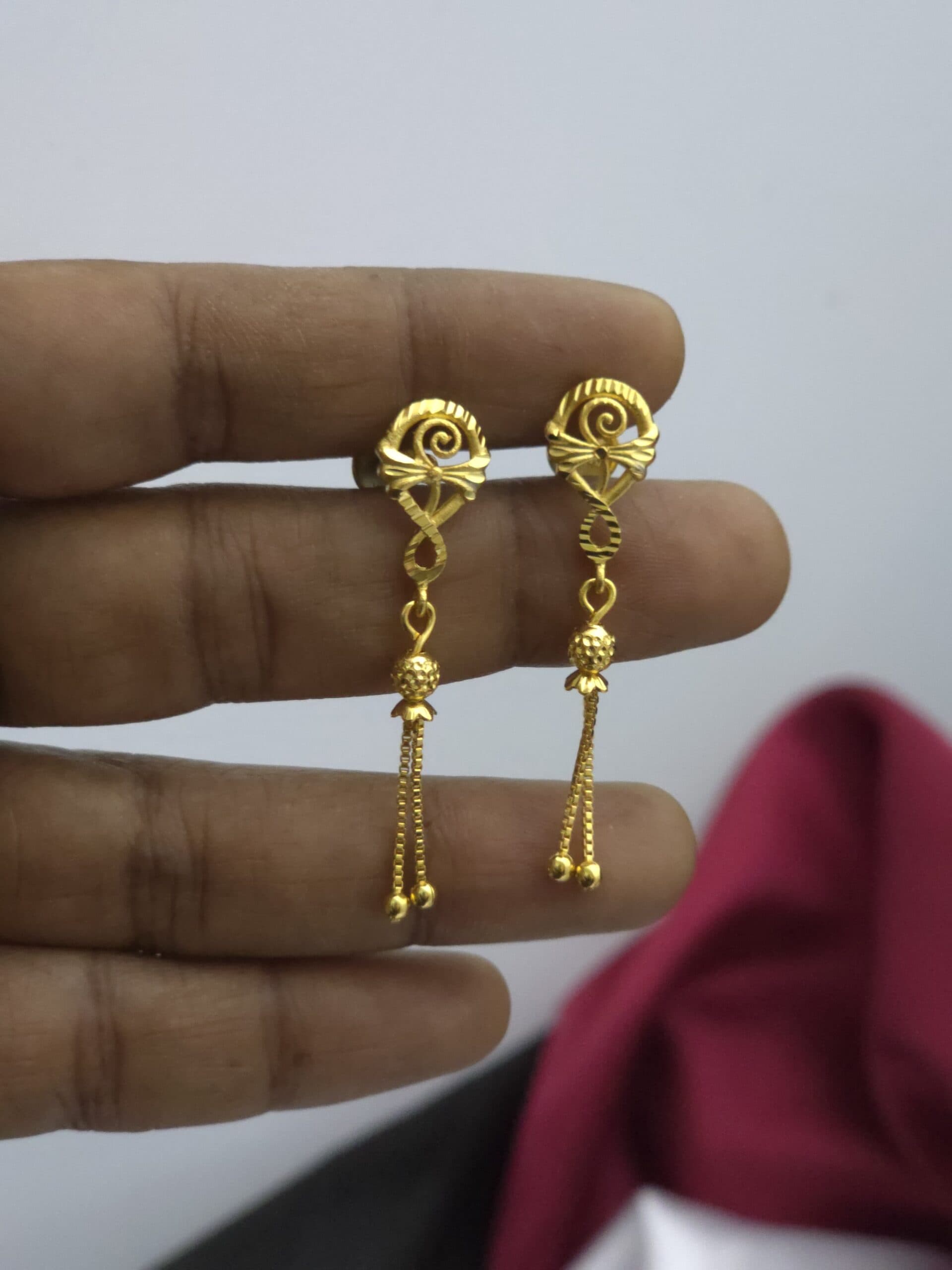 Foaming chain drops earing