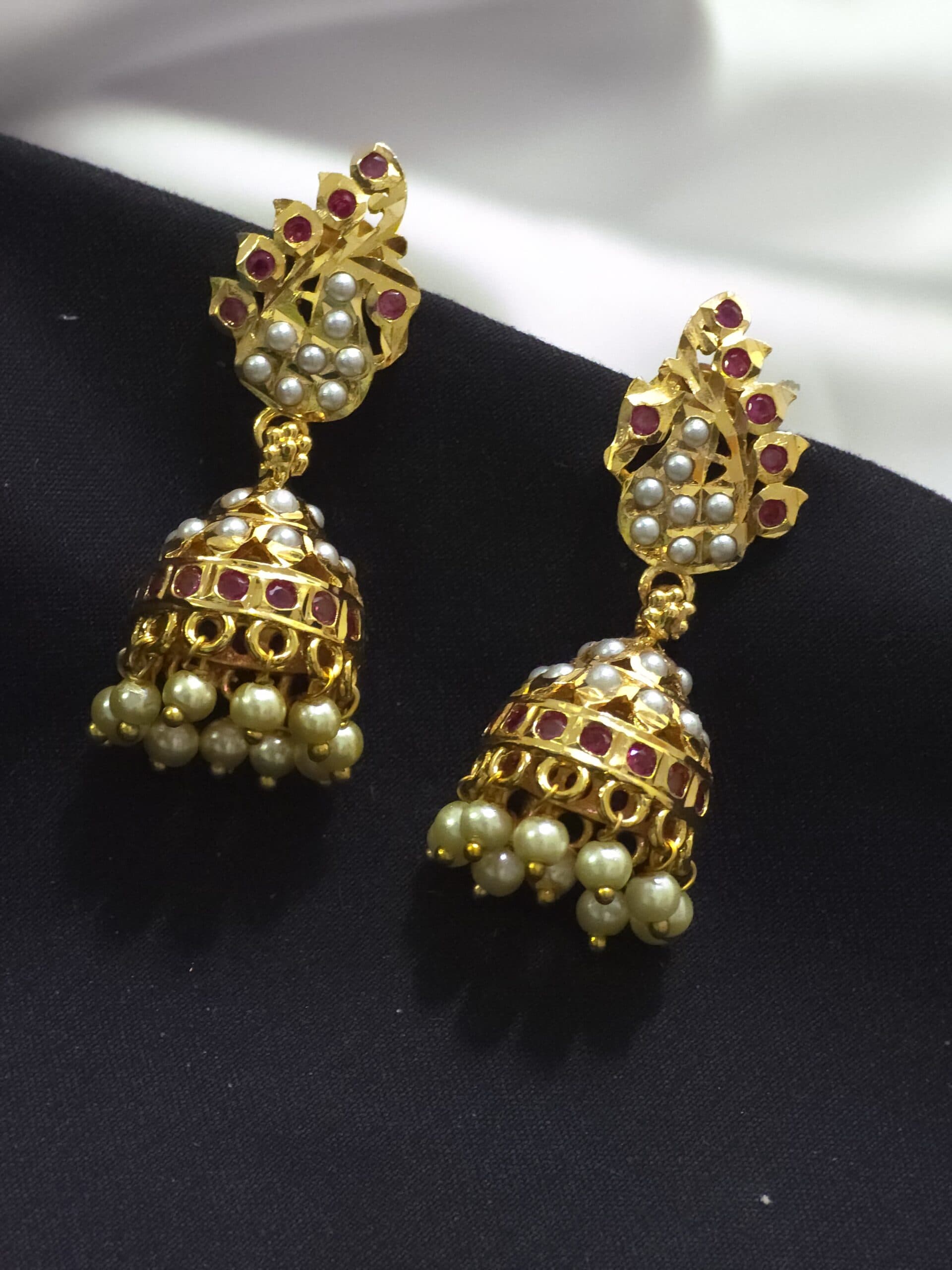 Impon pearl jhumka