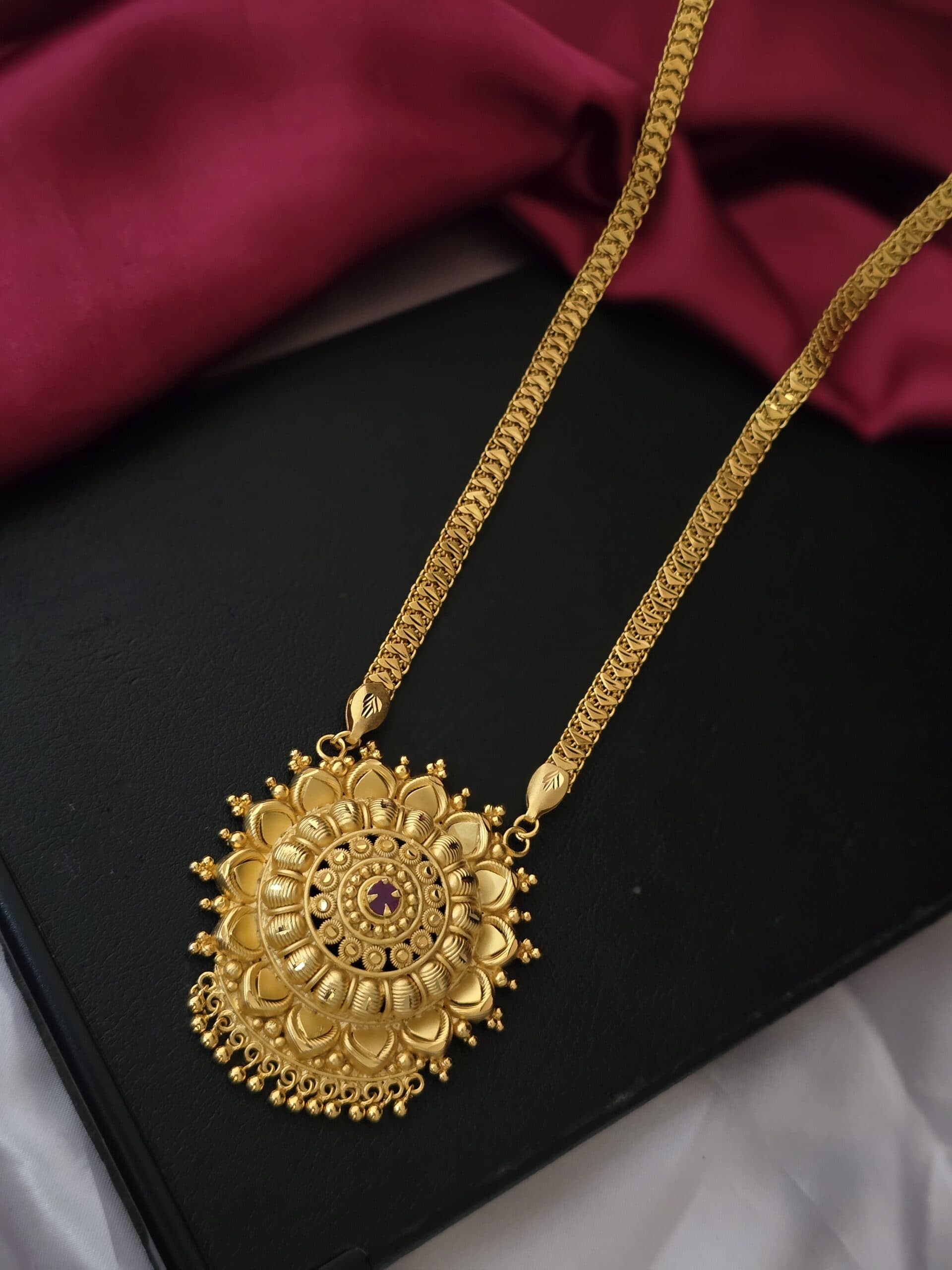 Premium Quality 28 inches foaming plain chakram dollar chain