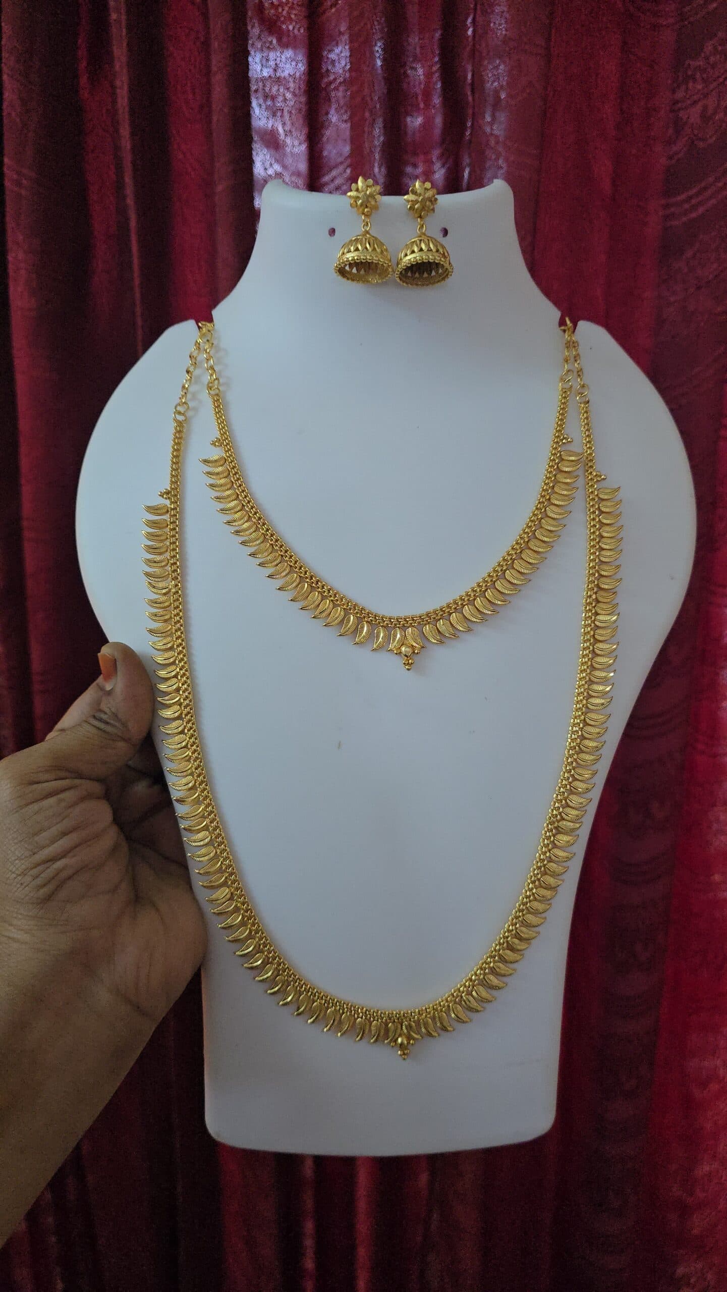 Premium foaming mullai combo comes jhumka
