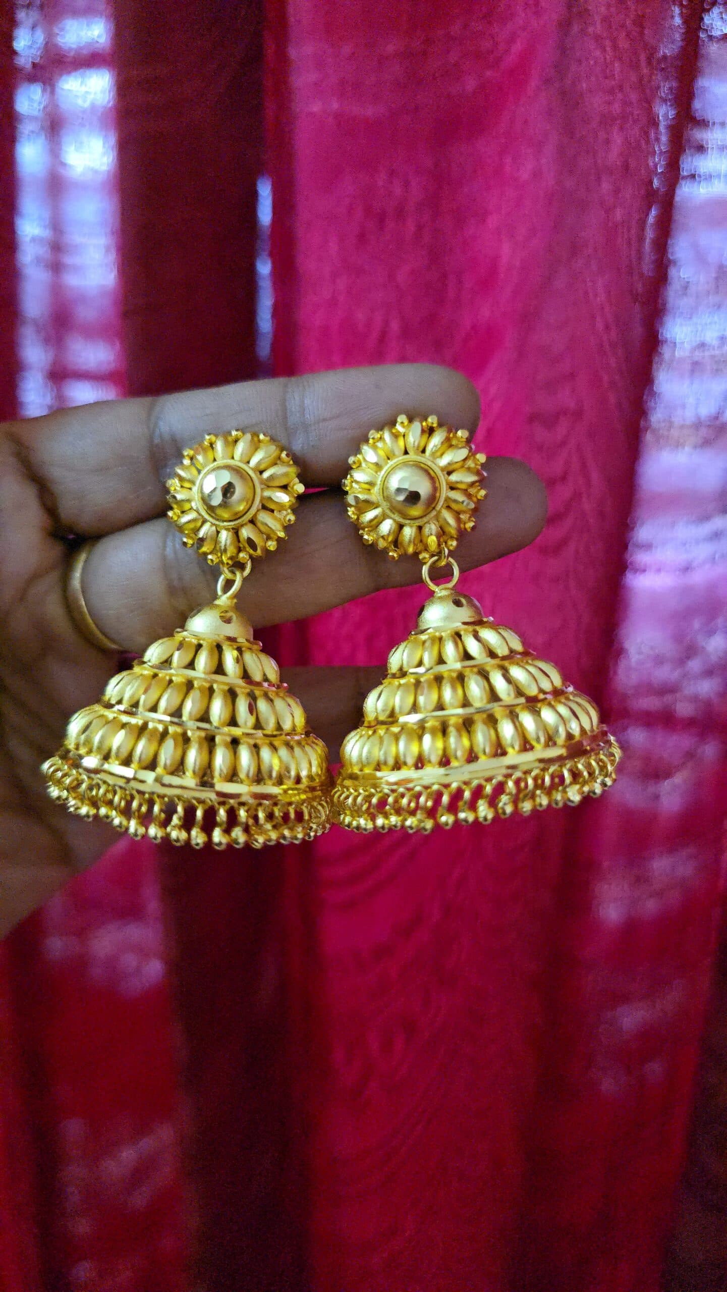 Premium foaming jumbo kerela jhumka