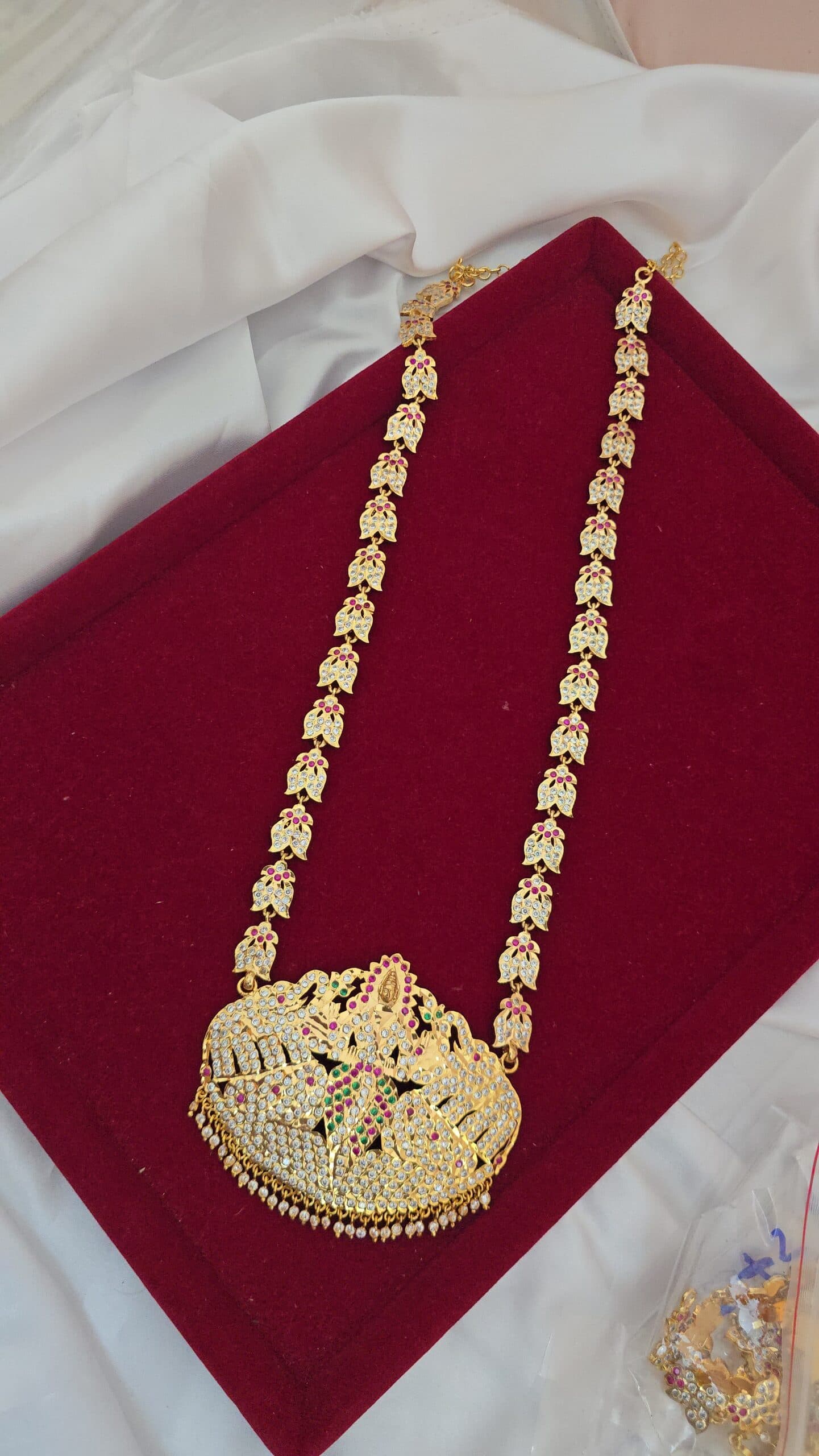 Premium impon AD stonec lakshmi dollar chain