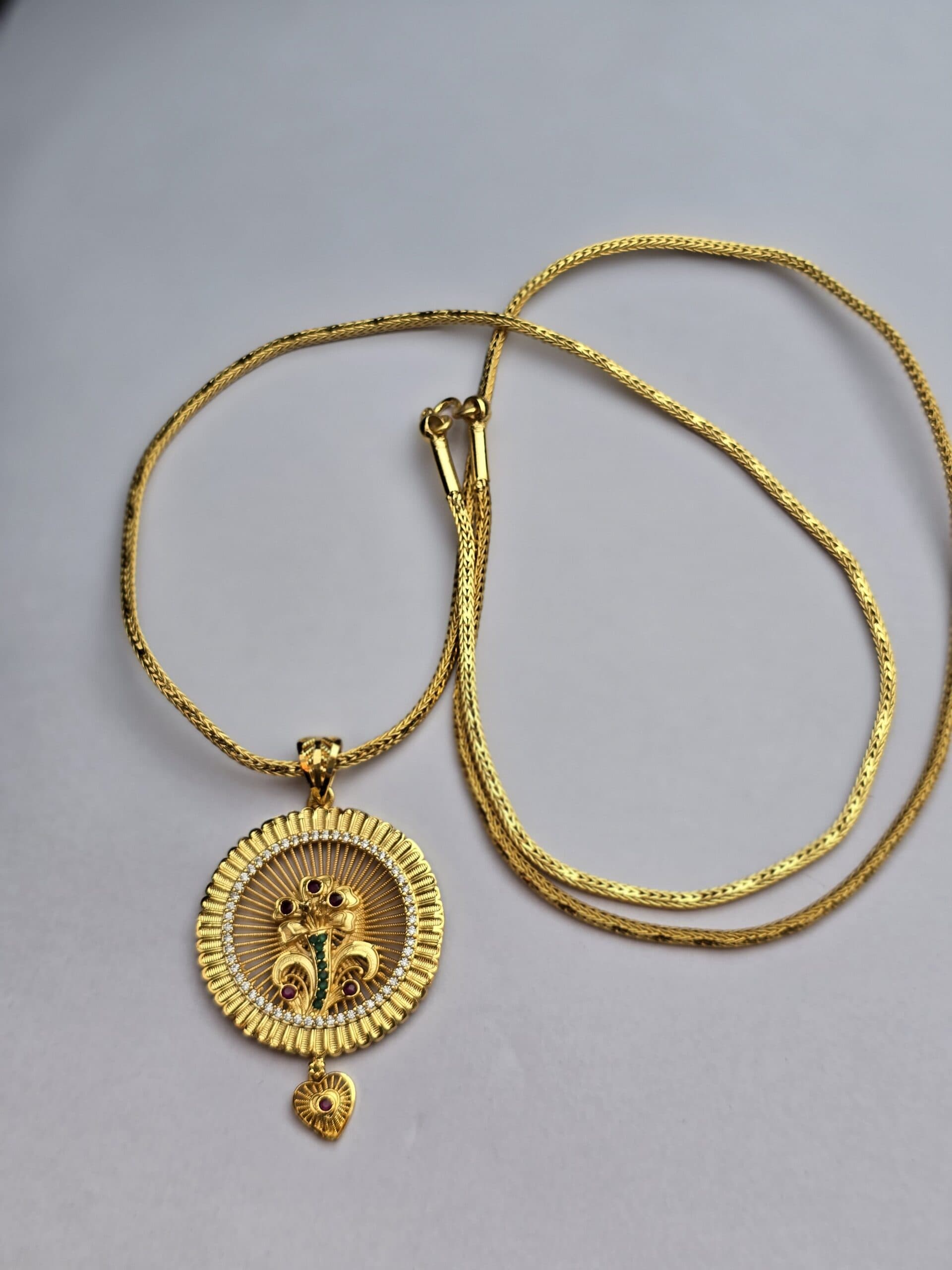 Real Gold look 32 inches ad dollar chain