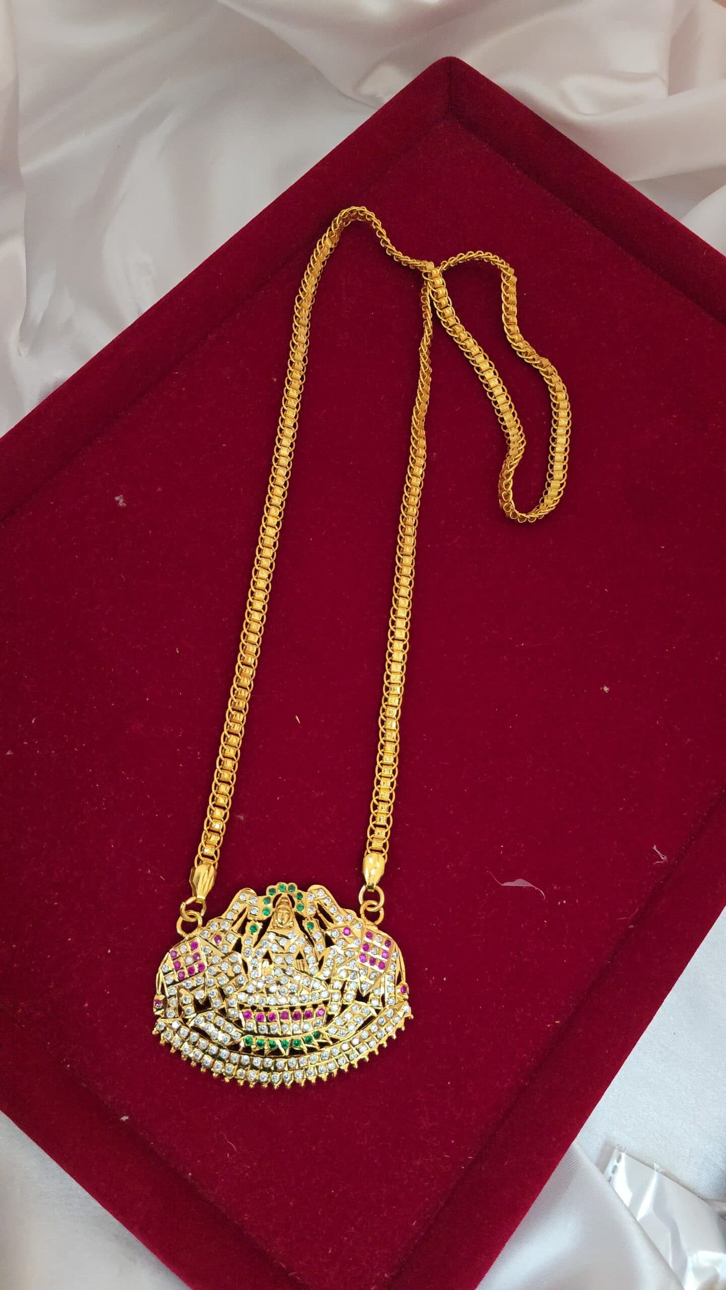 Premium impon 32 inch lakshmi dollar chain
