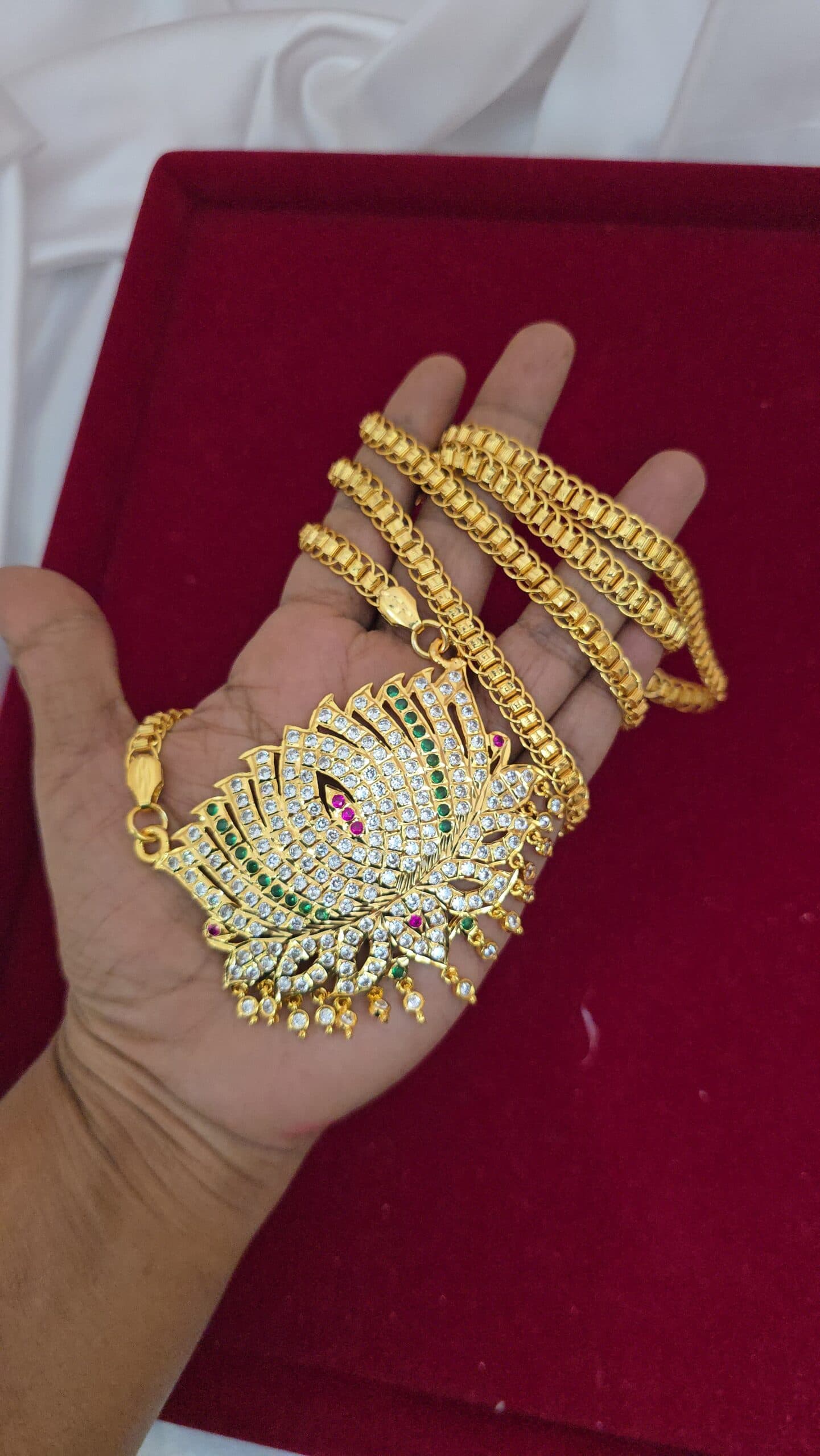 Premium impon 32 inch lotus dollar chain