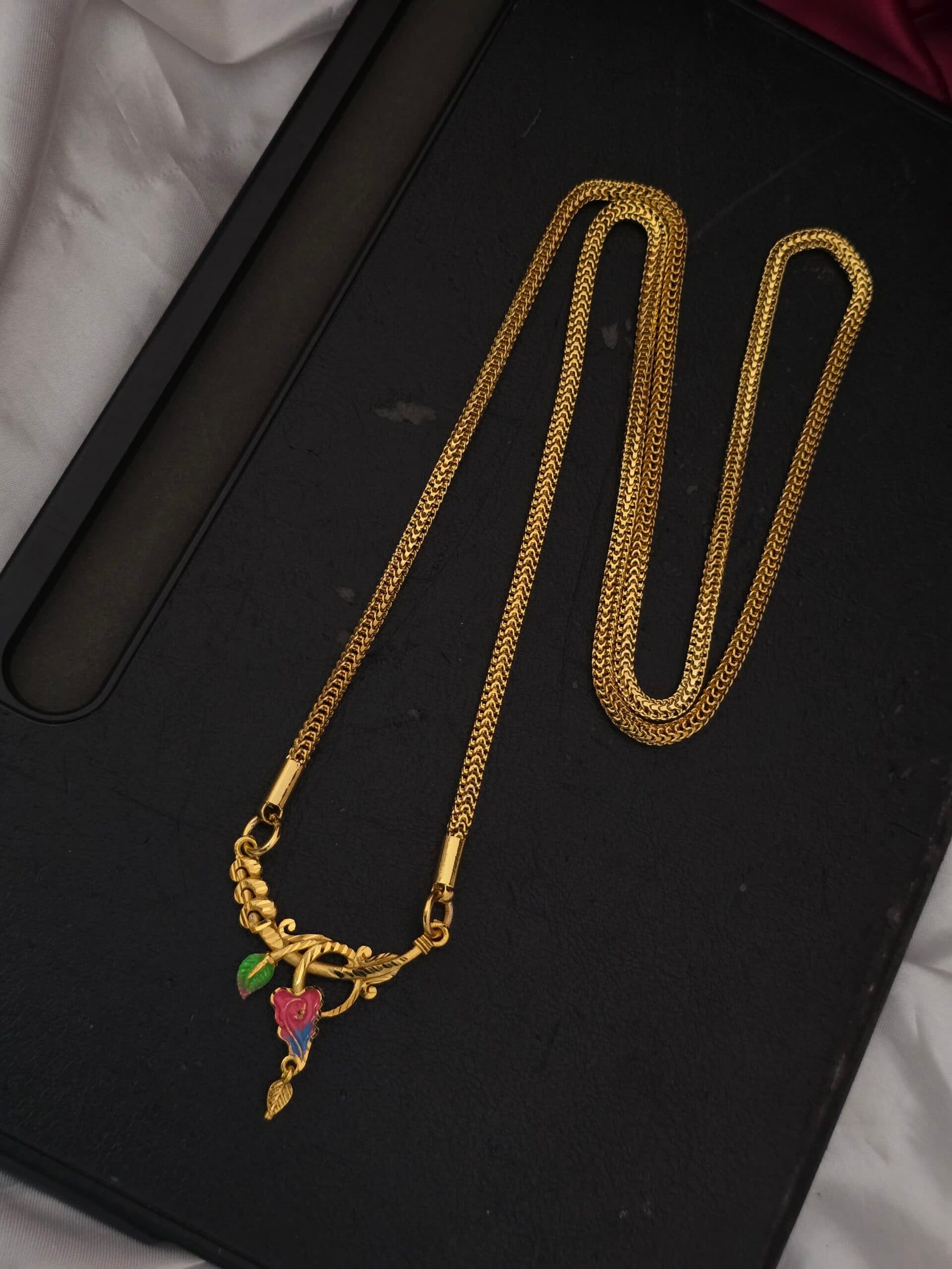 Premium foaming 32 Inch enamel dollar chain