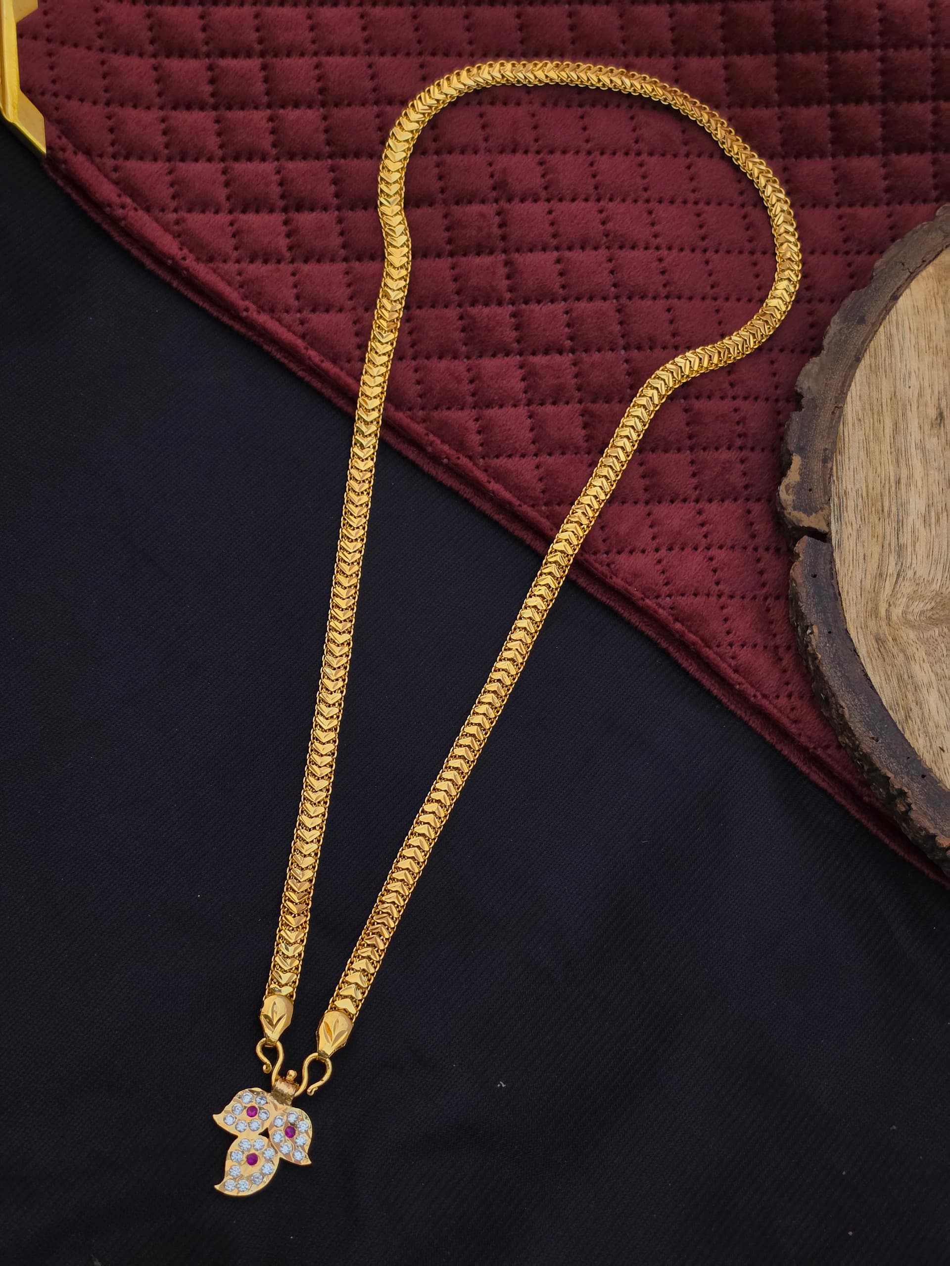 Premium Foaming Ad Stone Dollar Chain 28 Inch